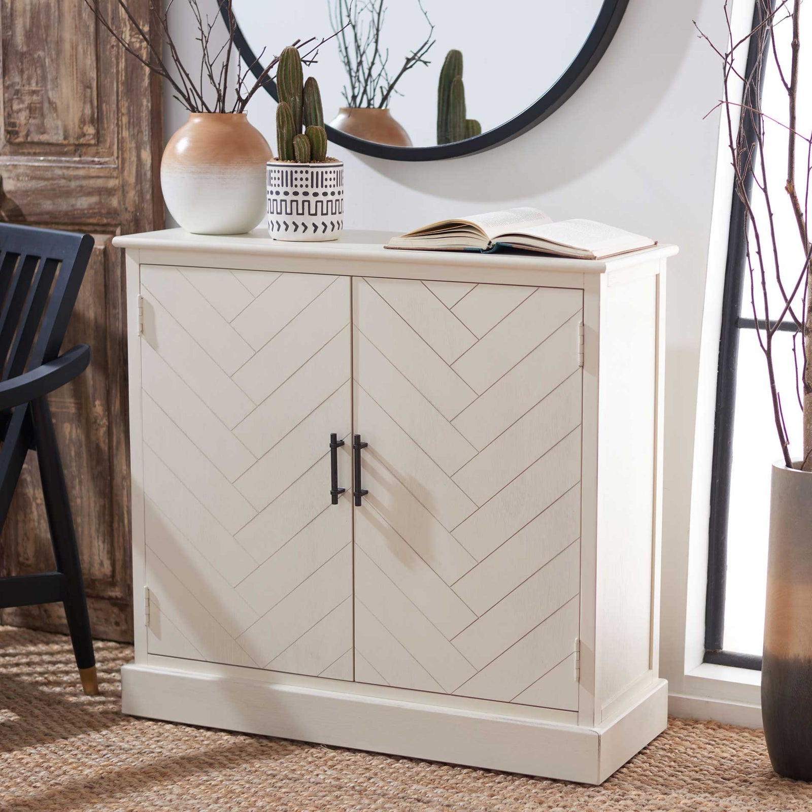 Pebbles 2 Door Sideboard Distressed White