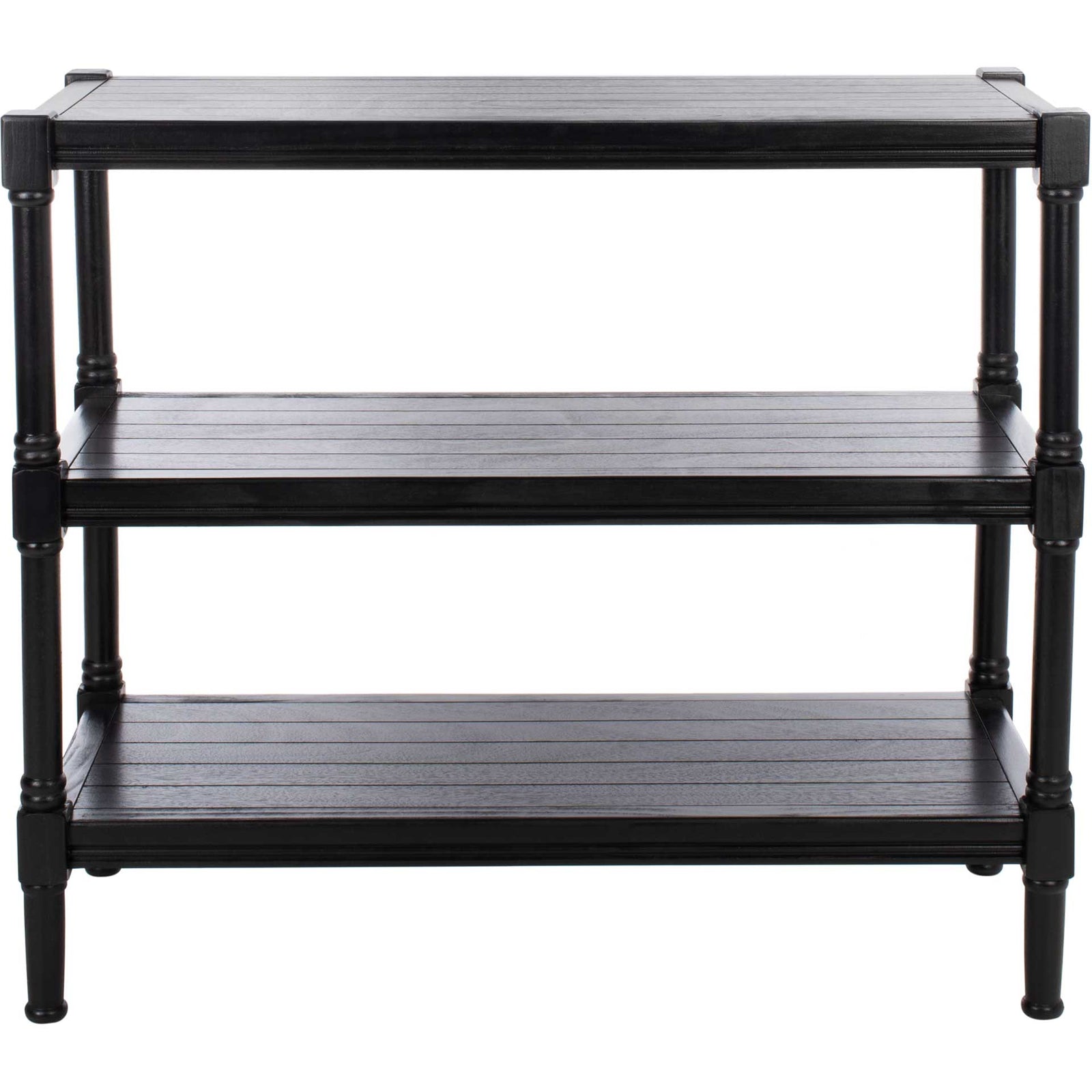 Radlin 3 Shelf Console Table Black
