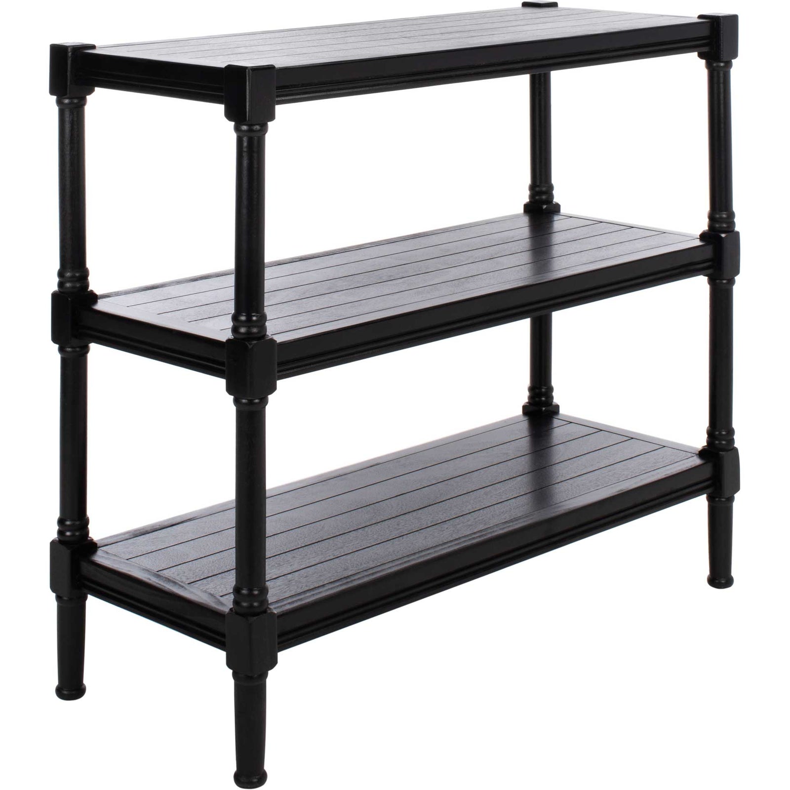 Radlin 3 Shelf Console Table Black