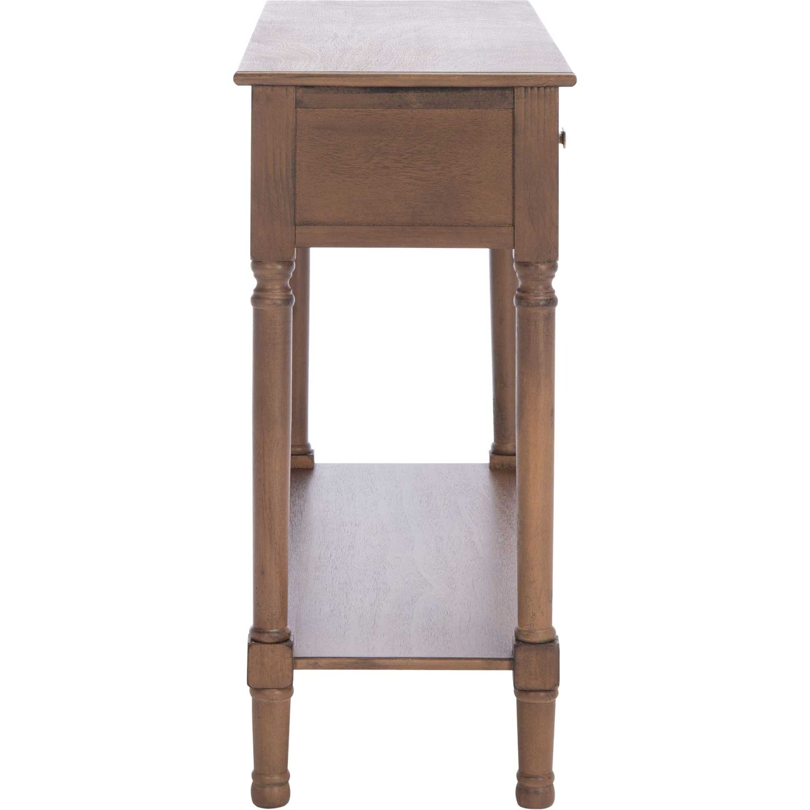 Haleigh 2 Drawer Console Table Brown
