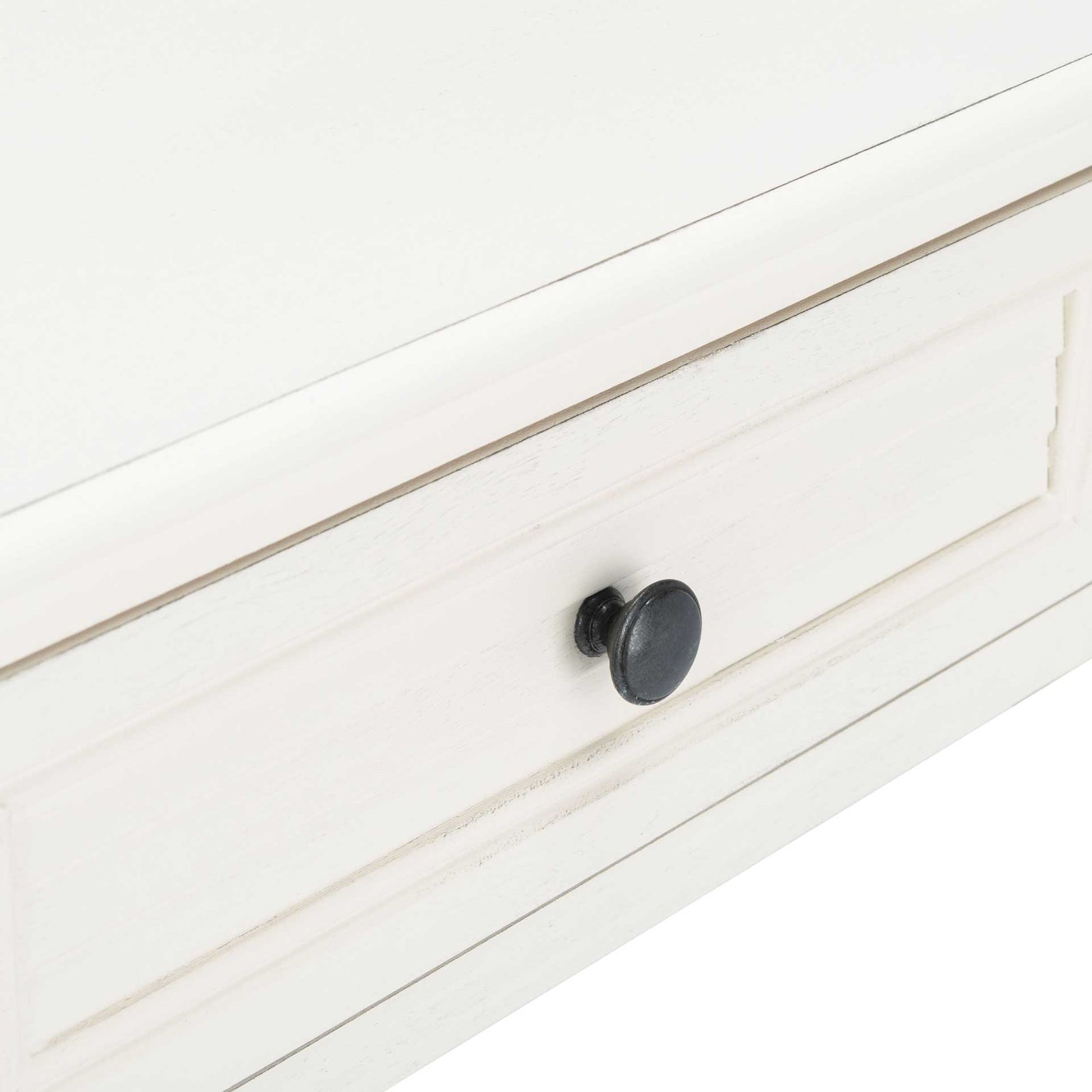 Talita 2 Drawer Console Table Distressed White