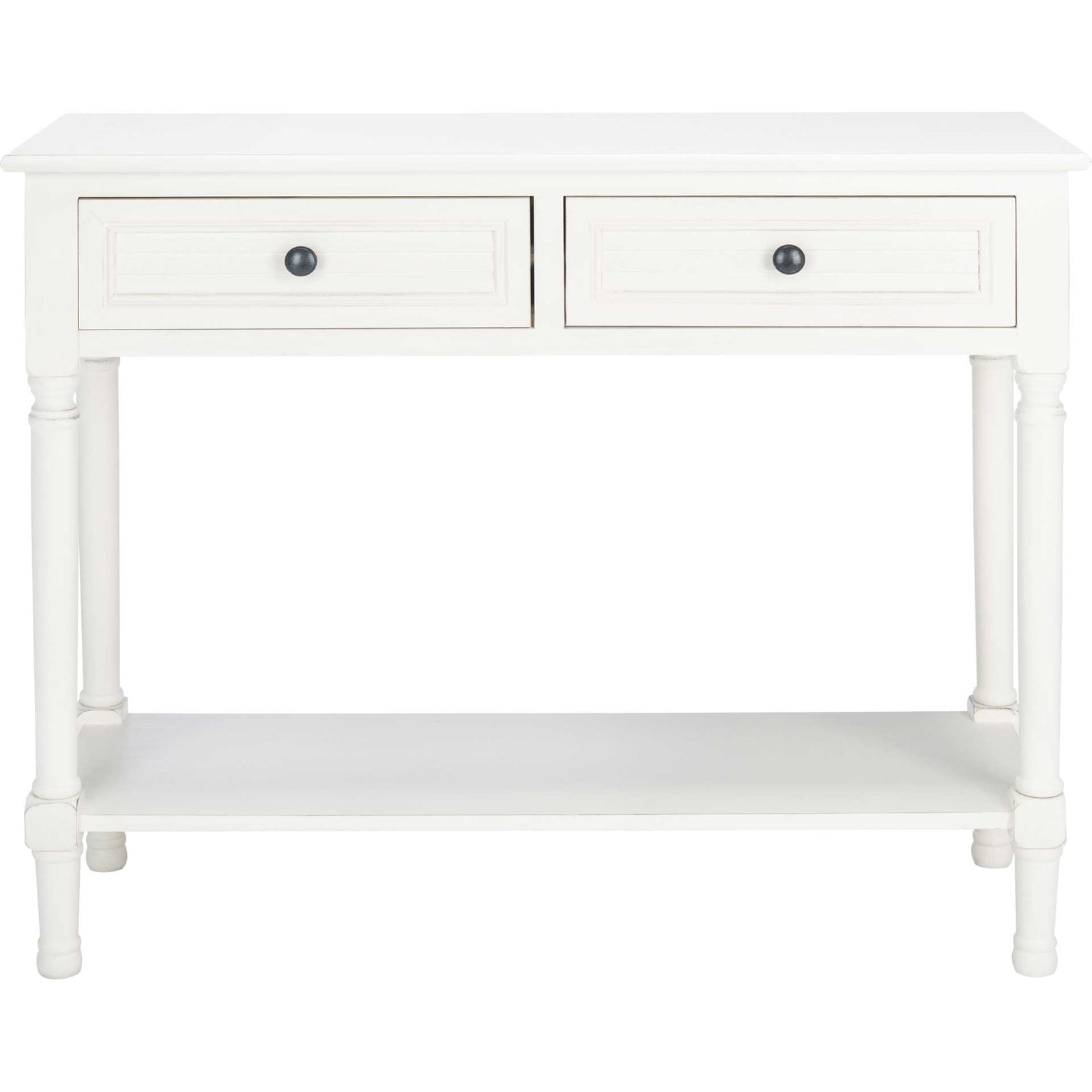 Talita 2 Drawer Console Table Distressed White