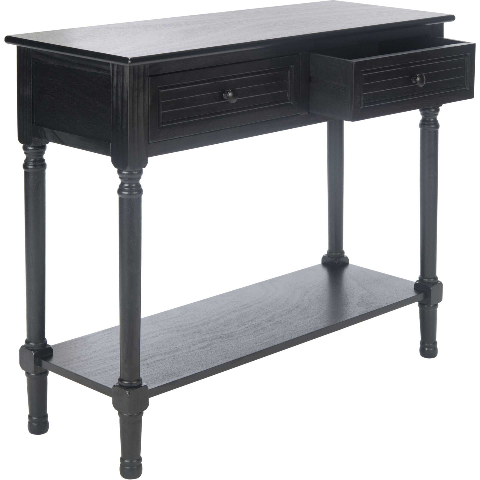 Talita 2 Drawer Console Table Black