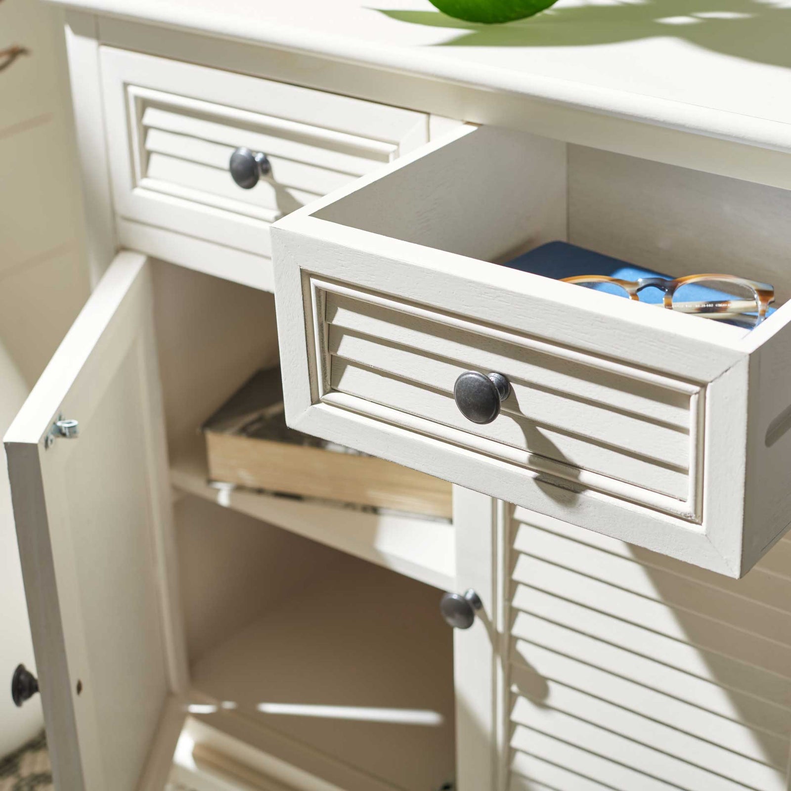 Talita 2 Drawer 2 Door Sideboard Distressed White