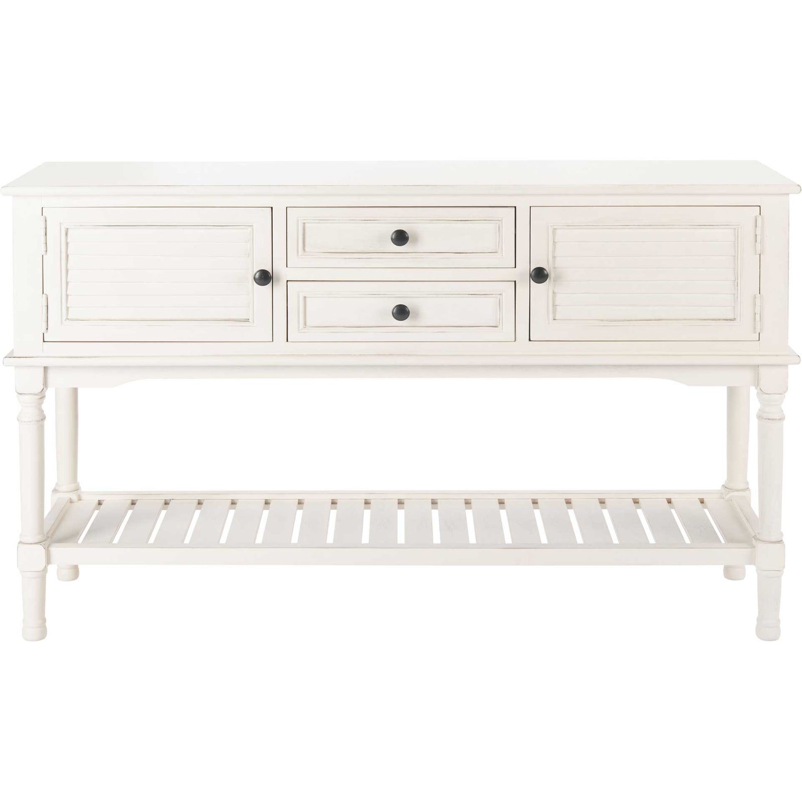 Talita 2 Drawer 2 Door Console Table Distressed White