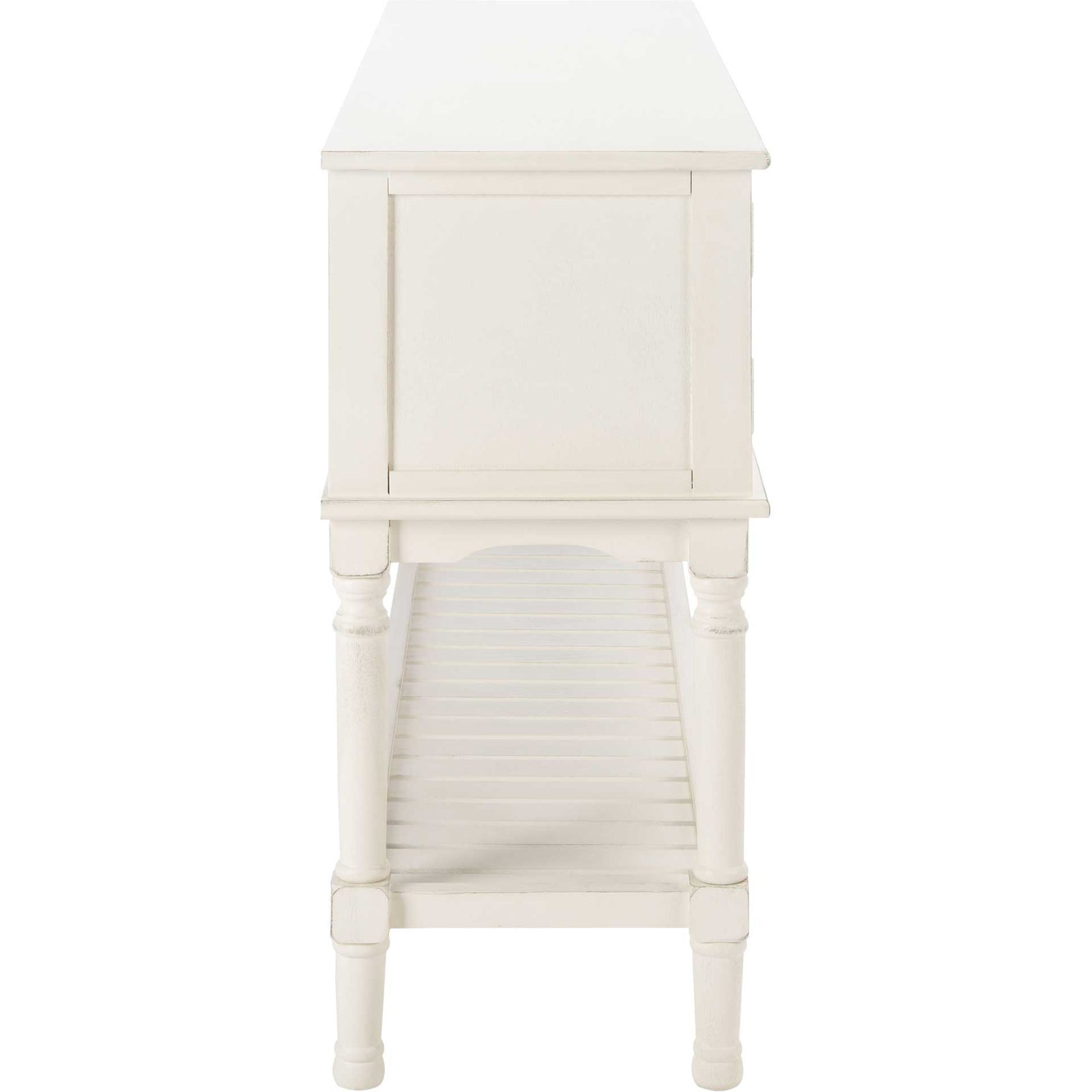 Talita 2 Drawer 2 Door Console Table Distressed White