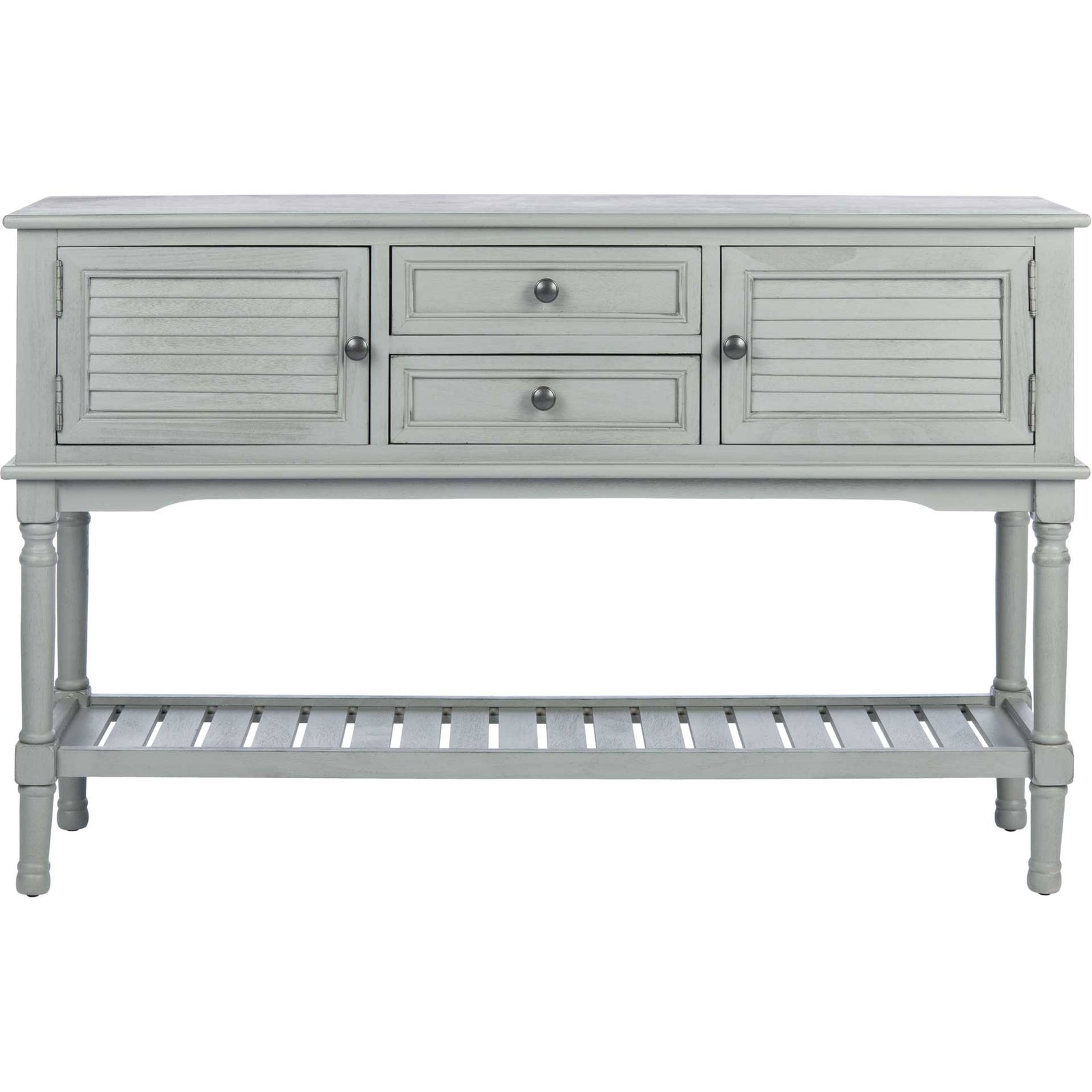 Talita 2 Drawer 2 Door Console Table Distressed Gray