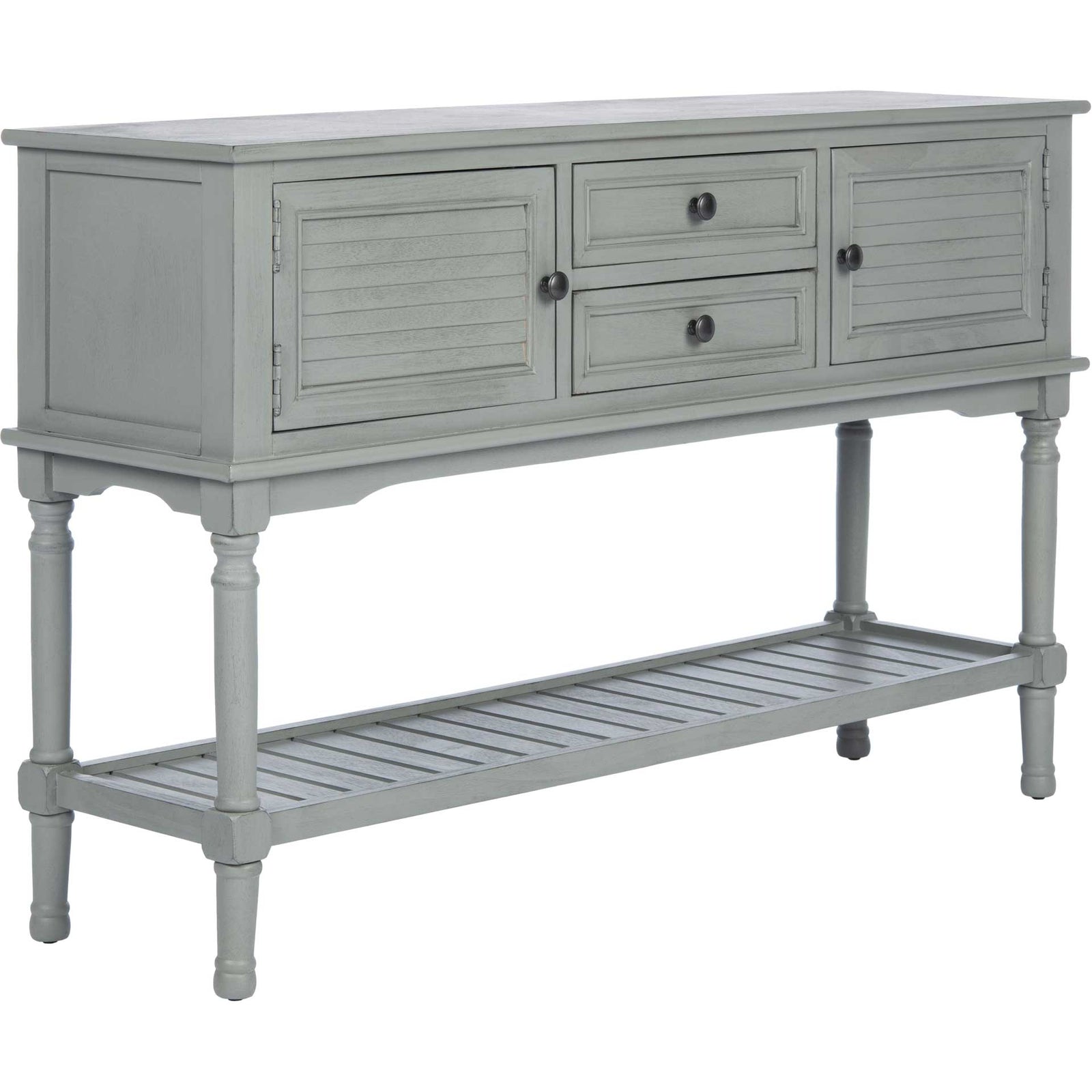 Talita 2 Drawer 2 Door Console Table Distressed Gray