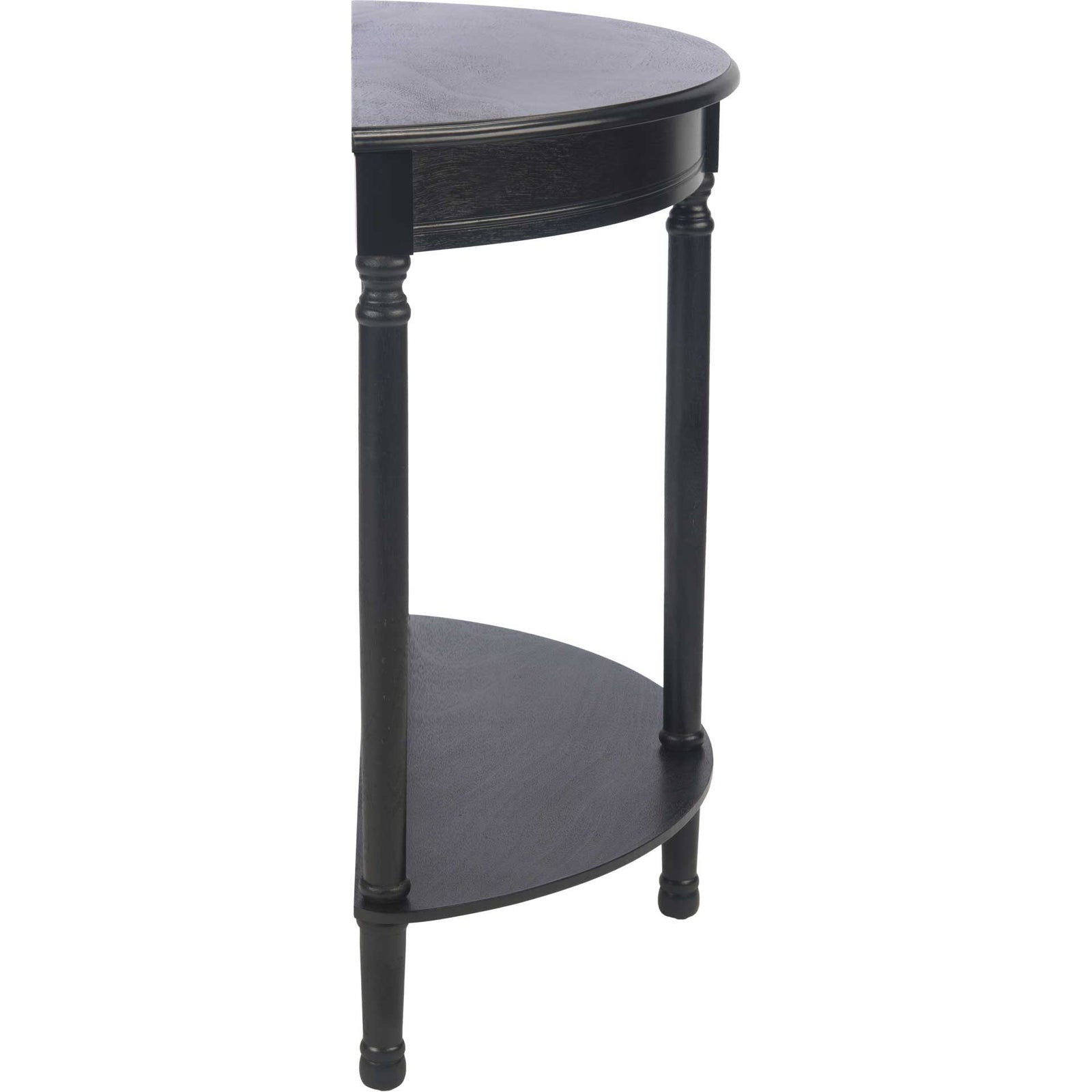 Tichka Half Round Console Table Black