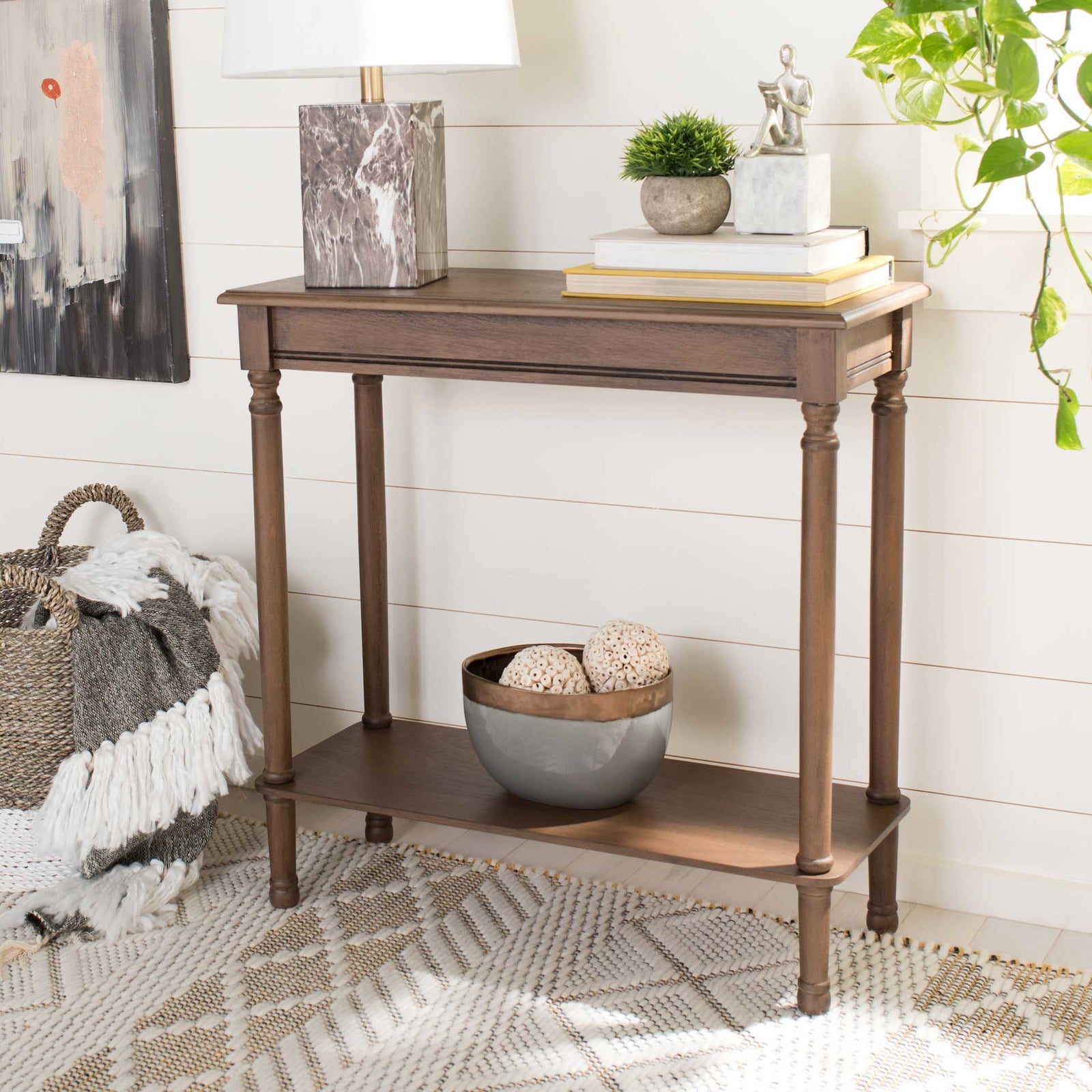 Tichka Rectangular Console Table Brown