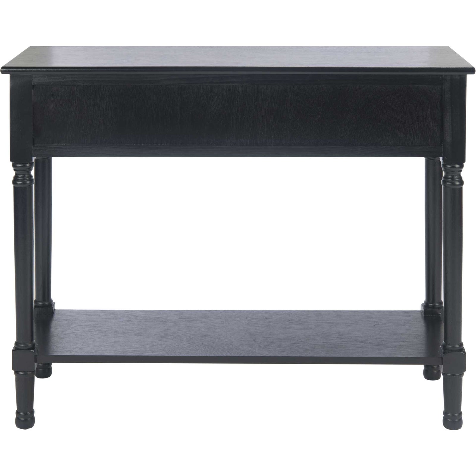 Alessa 2 Drawer Console Table Black