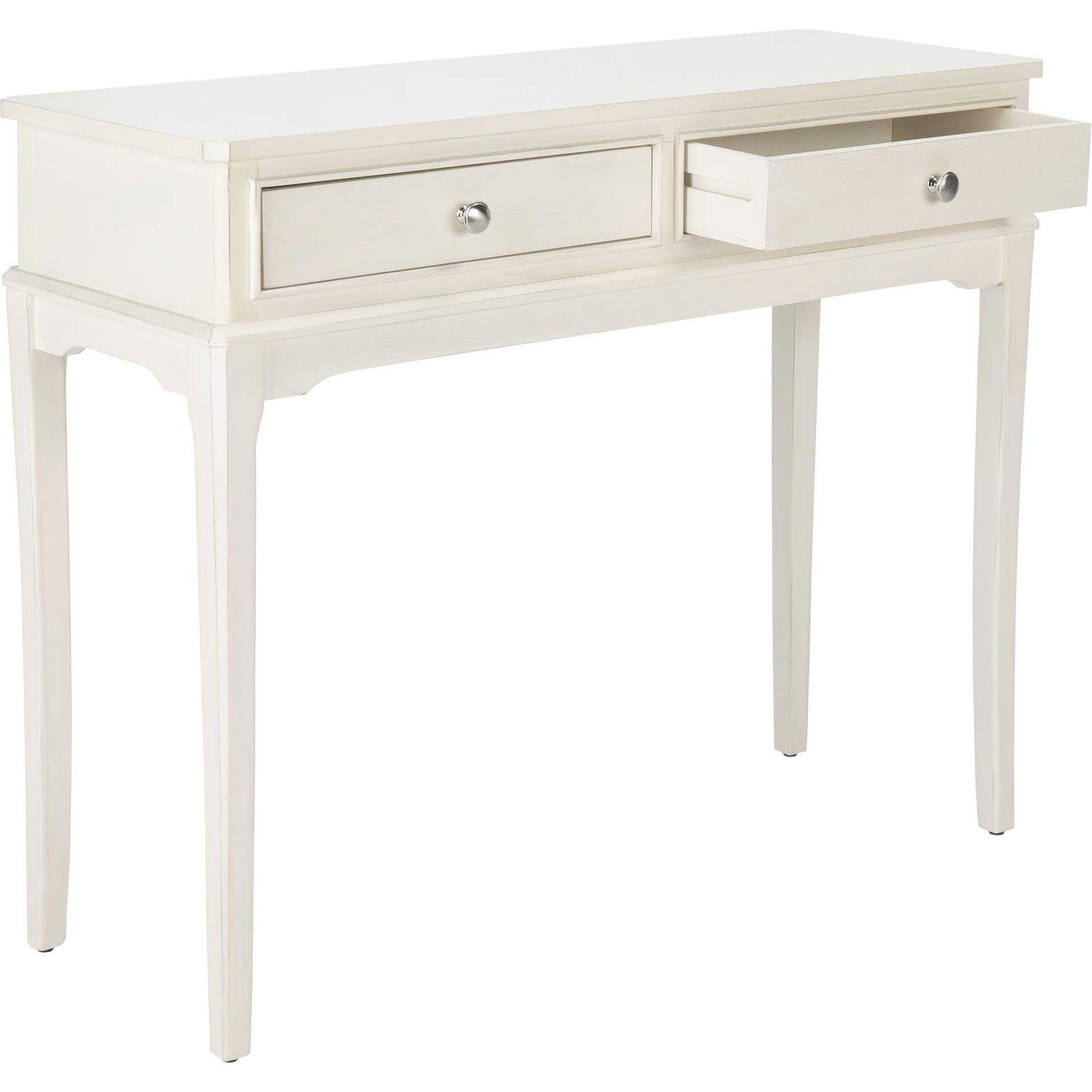 Ophelia 2 Drawer Console Table Distressed White