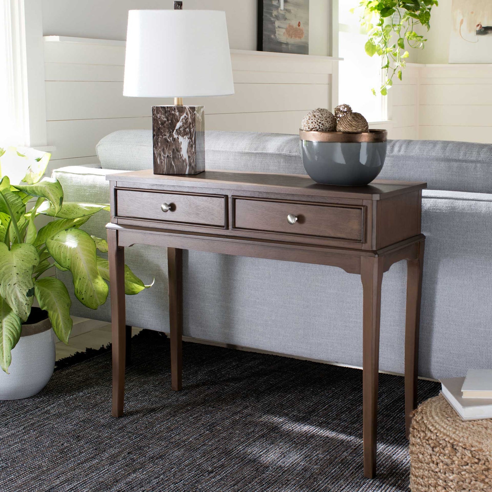 Ophelia 2 Drawer Console Table Brown