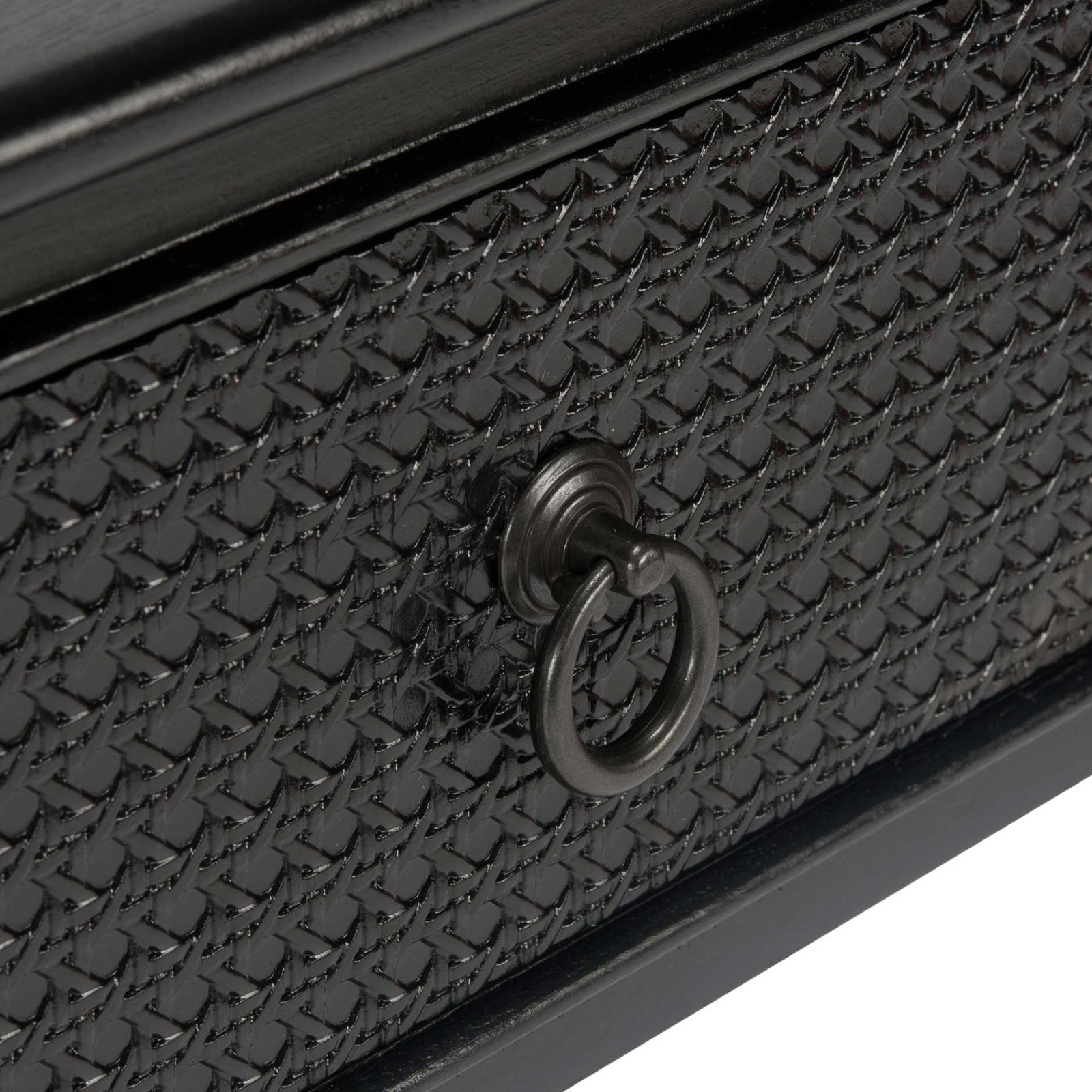 Hale 2 Drawer Console Table Black