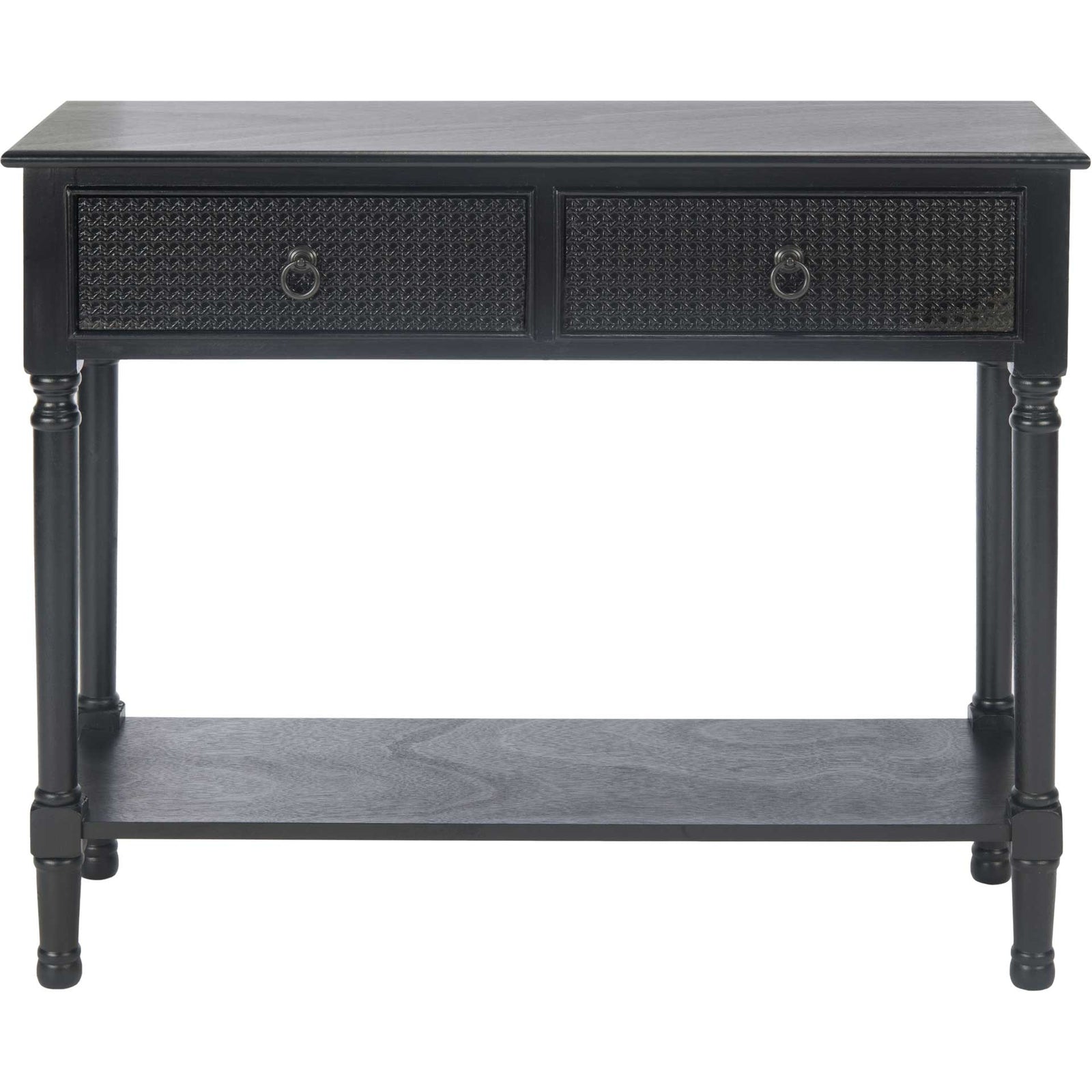 Hale 2 Drawer Console Table Black