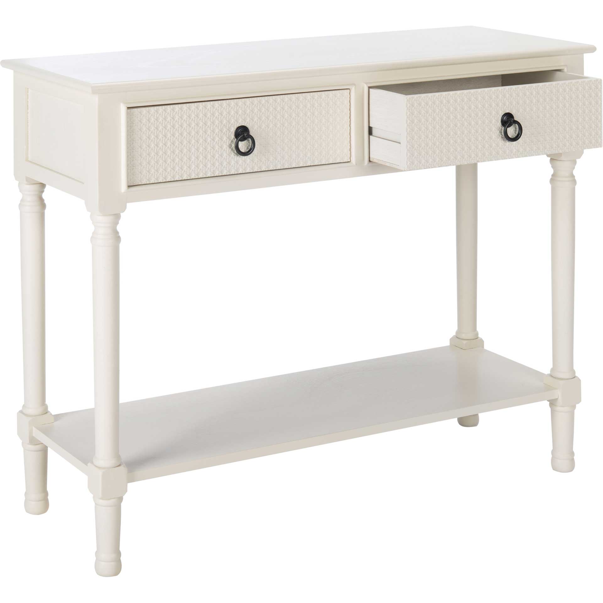 Hale 2 Drawer Console Table White