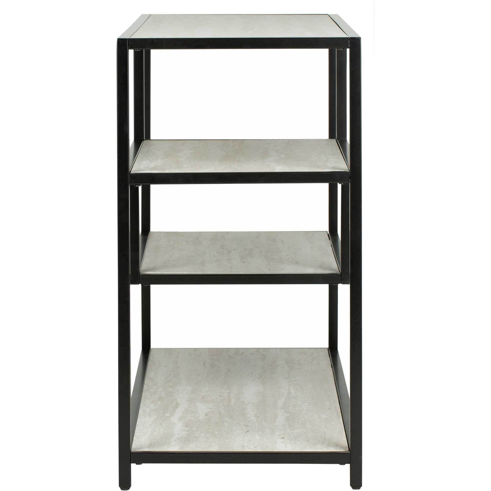 Reed Geometric Console Table Beige/Black