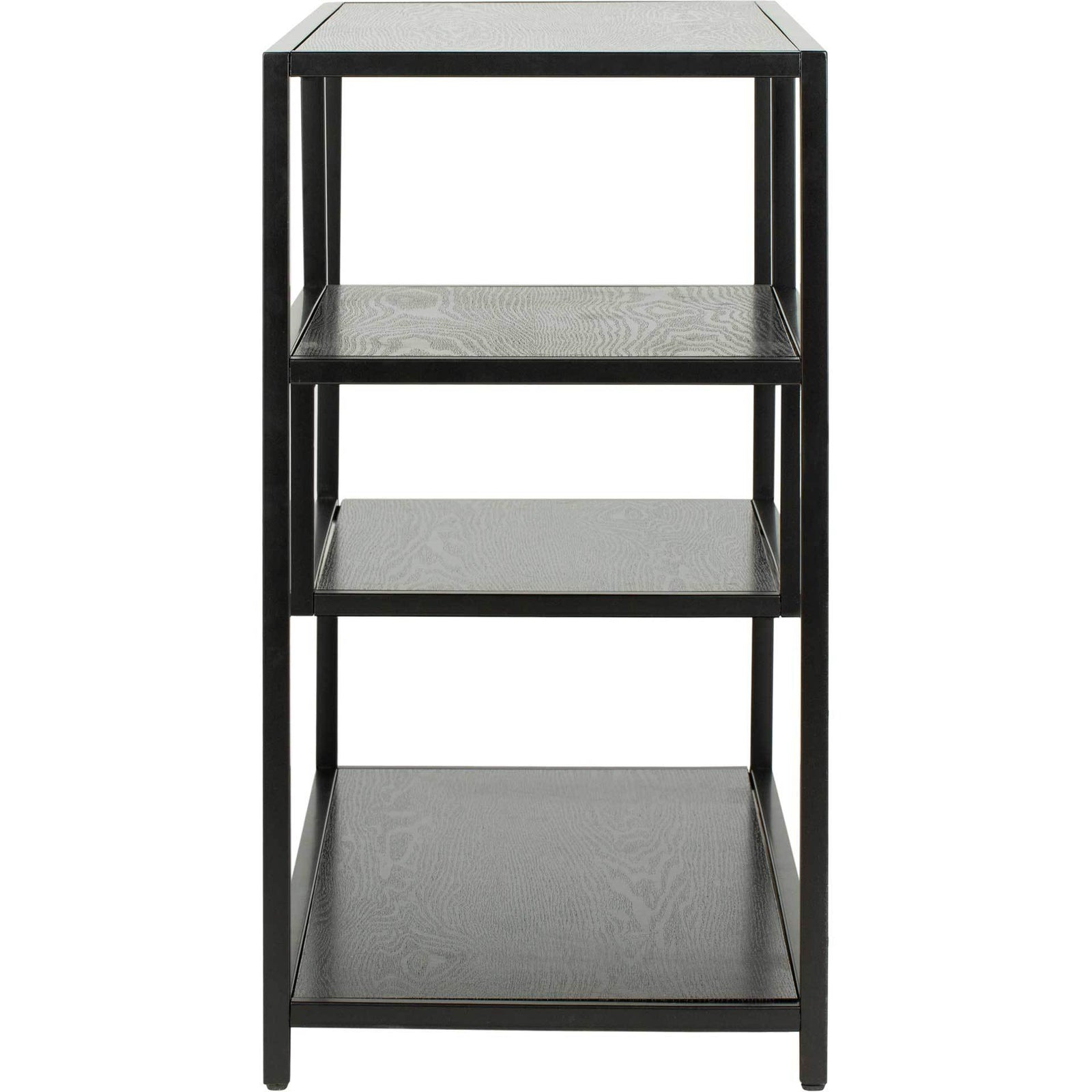 Reed Geometric Console Table Black/Black