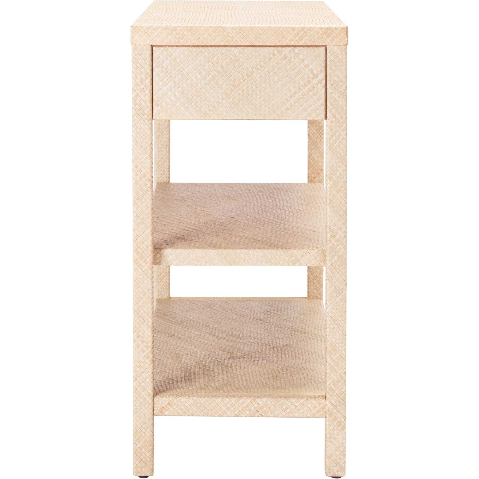 Apollo Raffia Console Table Light Natural/Gold