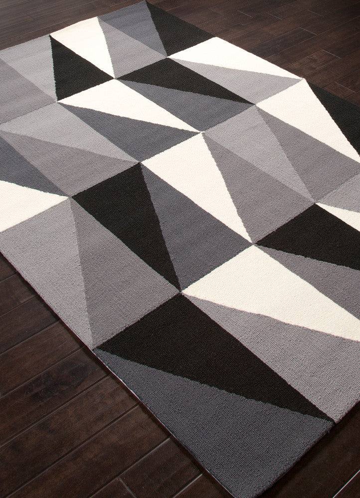 Colors Right Angle Gray Area Rug