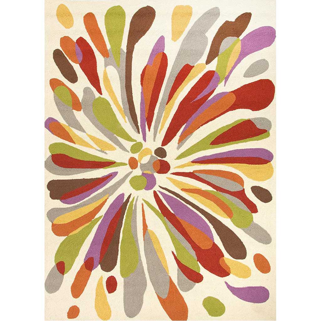 Colours Flowerburst Beige Area Rug
