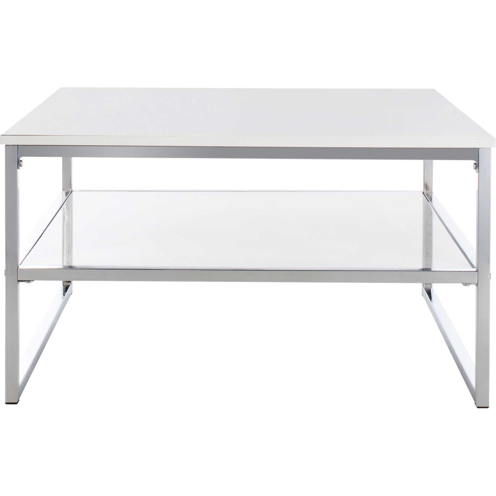 Alina 2 Tier Square Coffee Table White