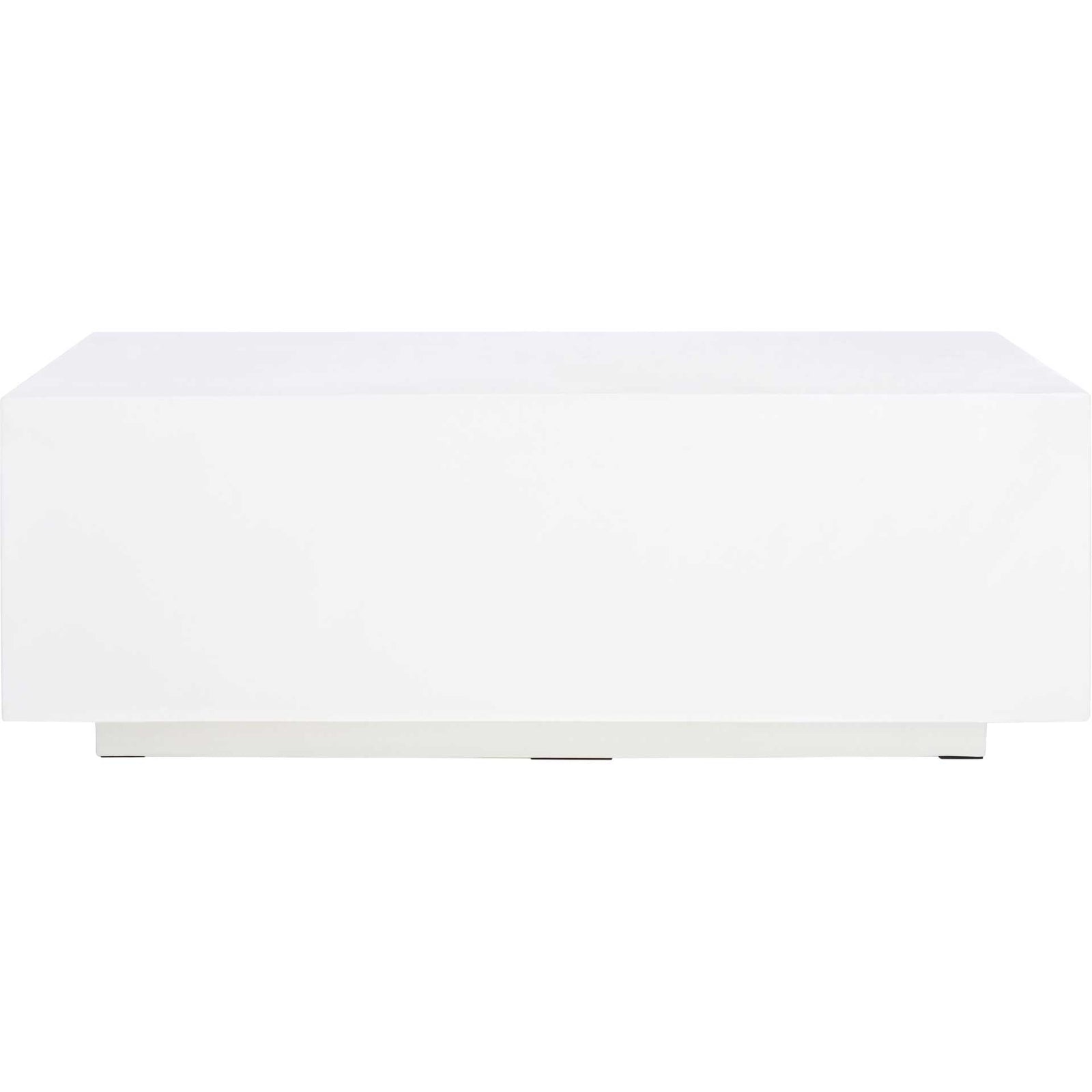 Ezra Faux Concrete Coffee Table White