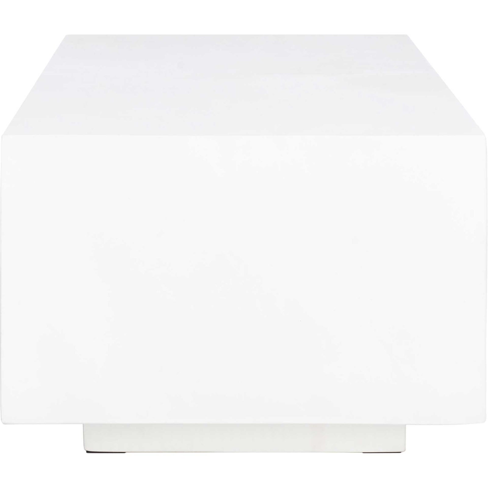 Ezra Faux Concrete Coffee Table White