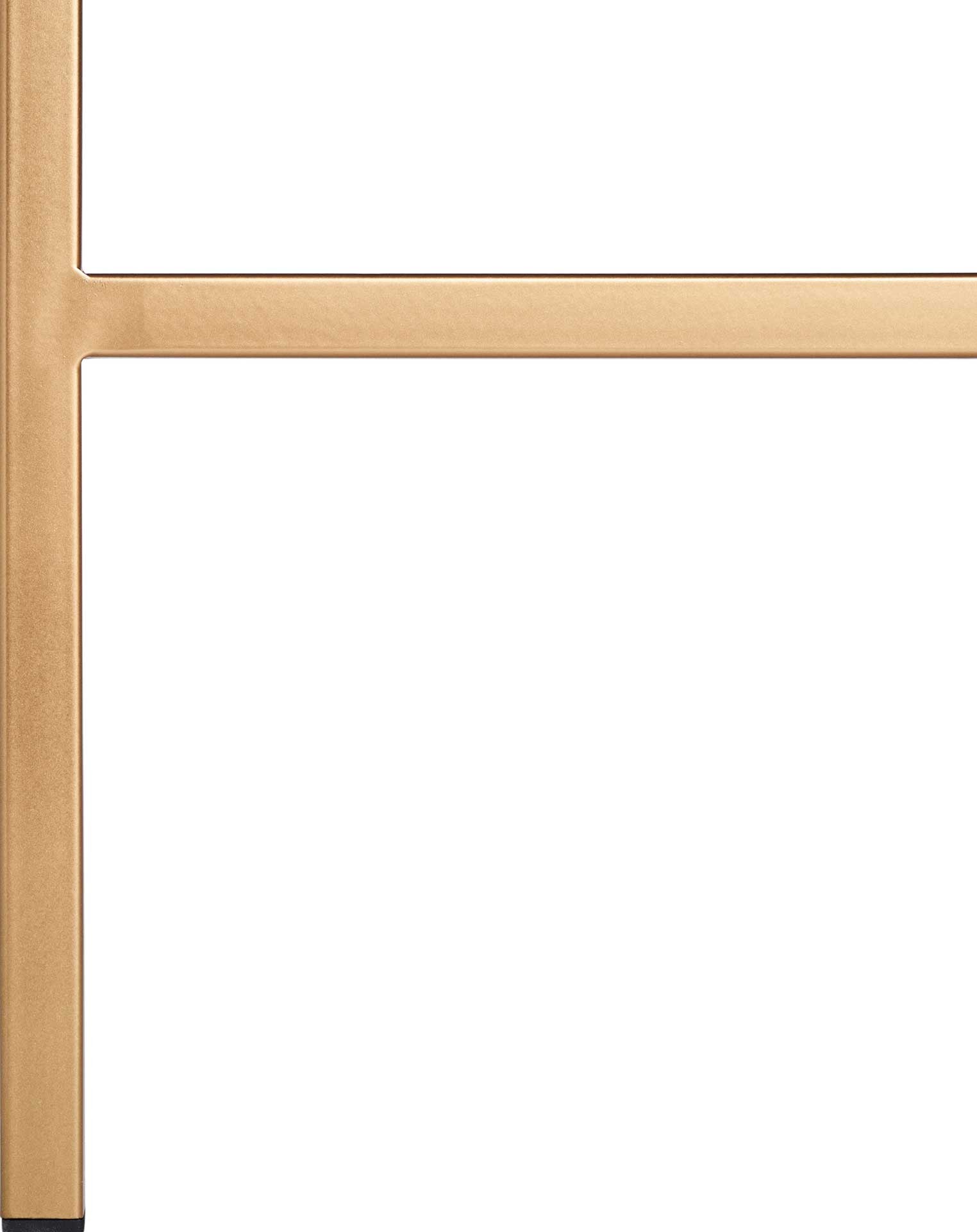 Preston Round Coffee Table Light Gray Oak/Gold