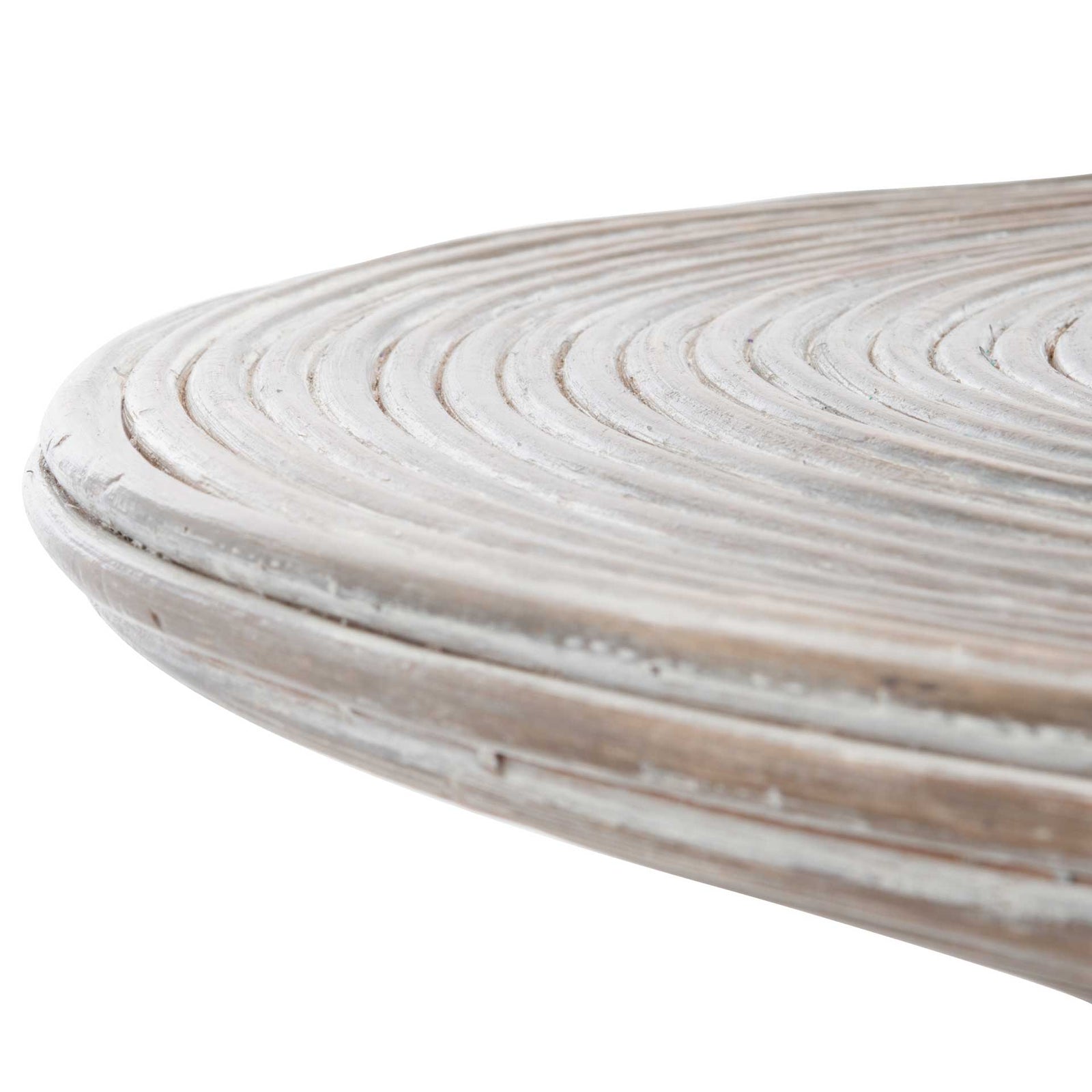 Crysta Rattan Coffee Table Gray White Wash