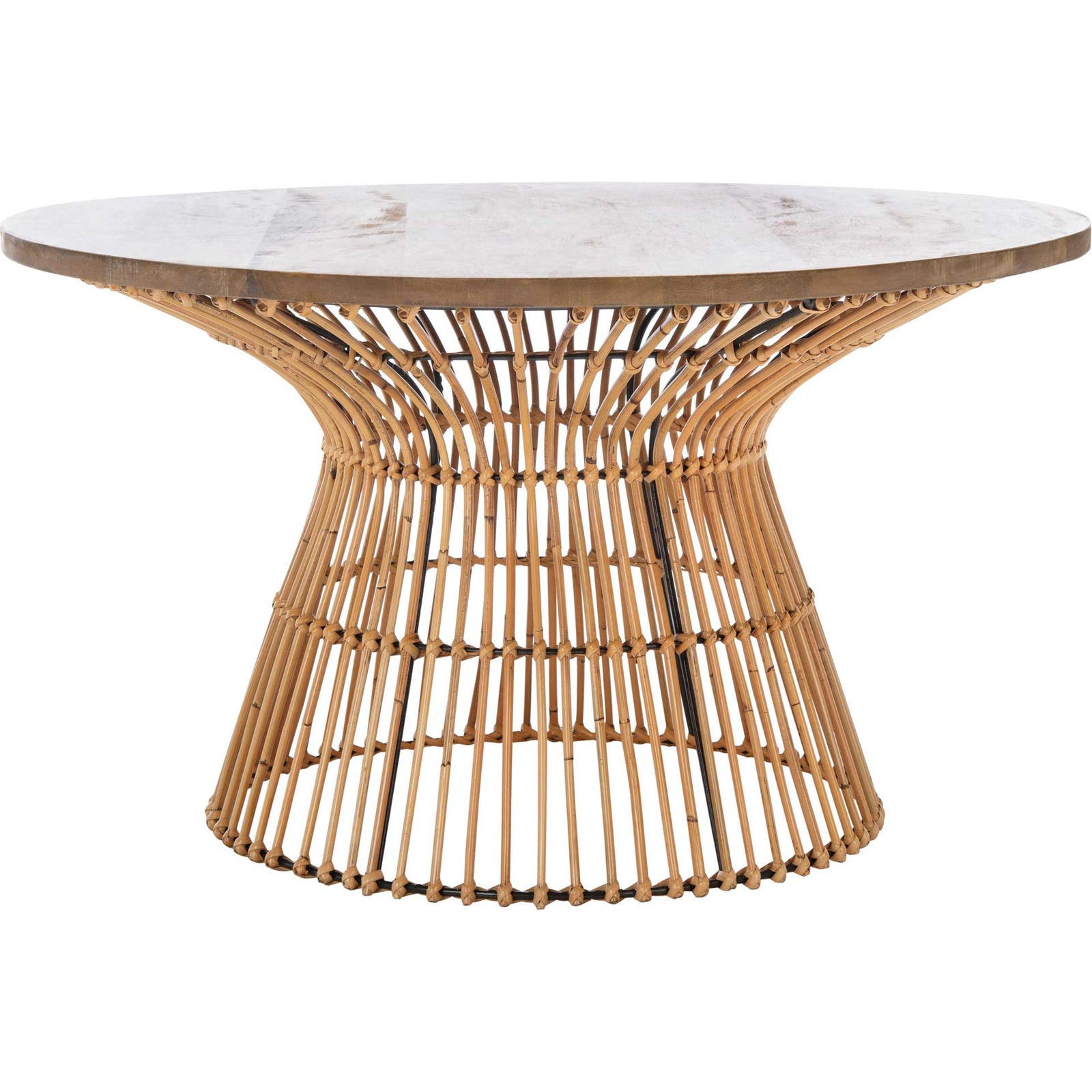 Whitley Round Coffee Table Natural/Black