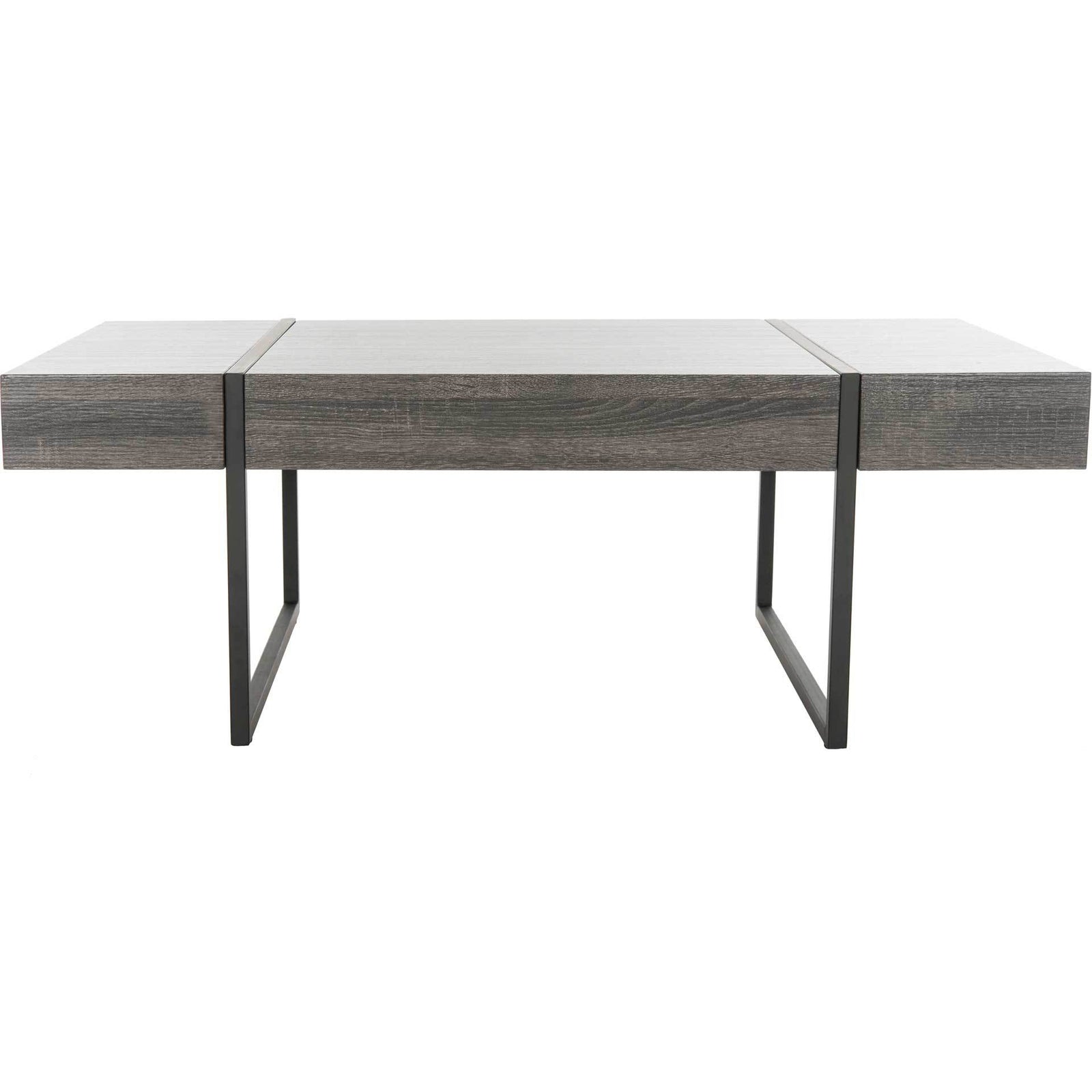 Tripp Rectangular Modern Coffee Table Black