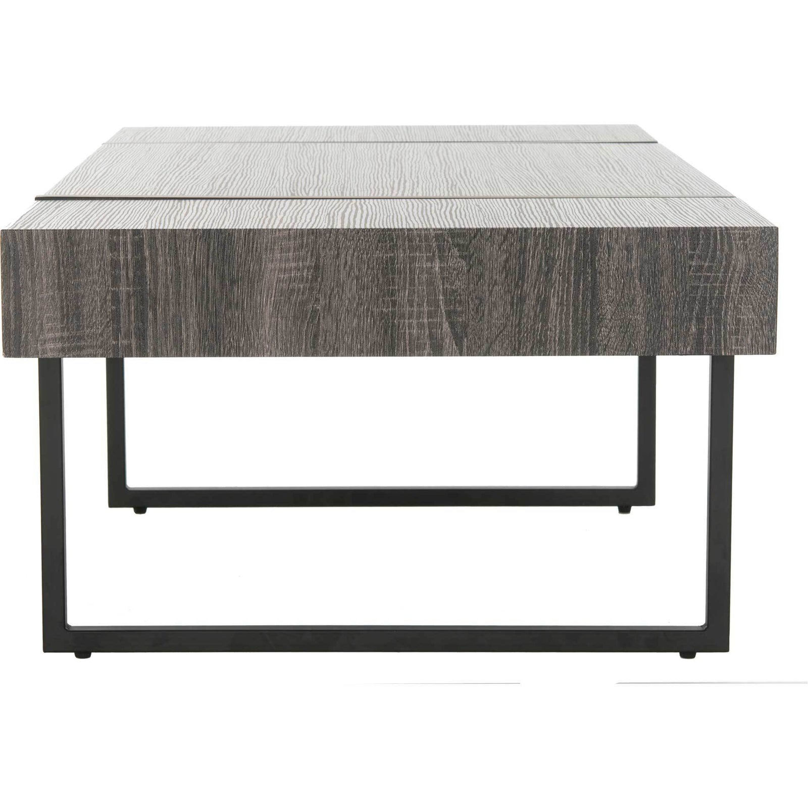 Tripp Rectangular Modern Coffee Table Black