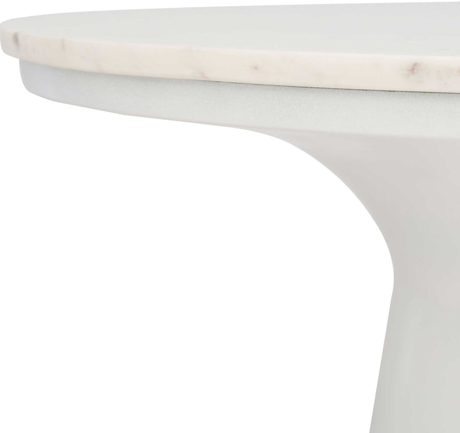 Michael Pedestal Coffee Table White