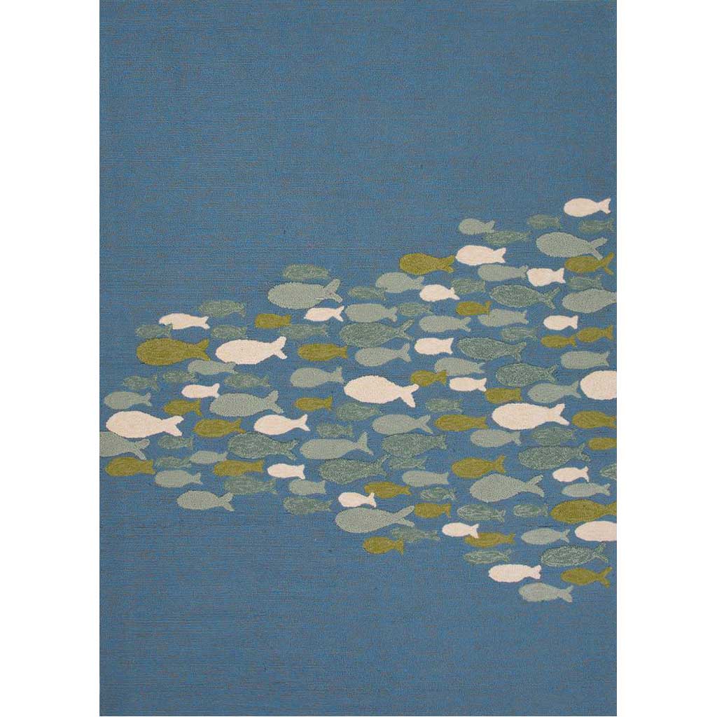 Coastal Lagoon Go Fish Niagra/Moss Area Rug