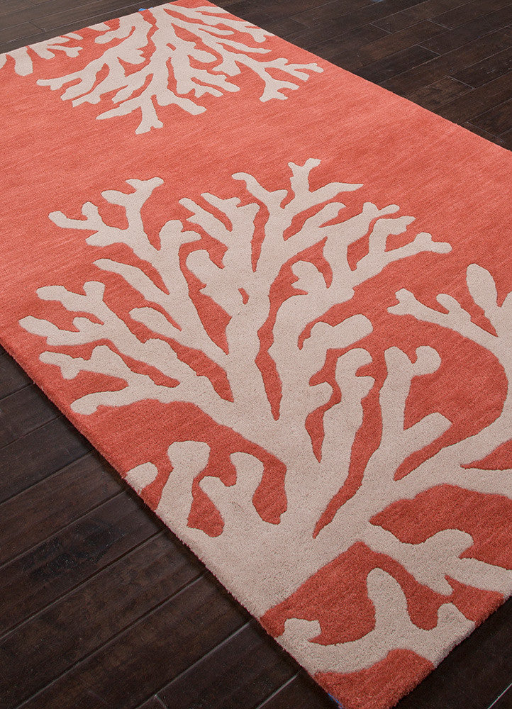 Coastal Seaside Bough Apricot Brandy/Doe Skin Area Rug