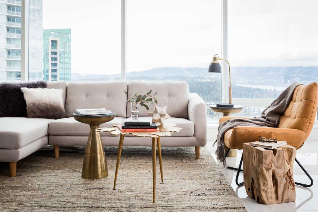 Anders Side Table Gold