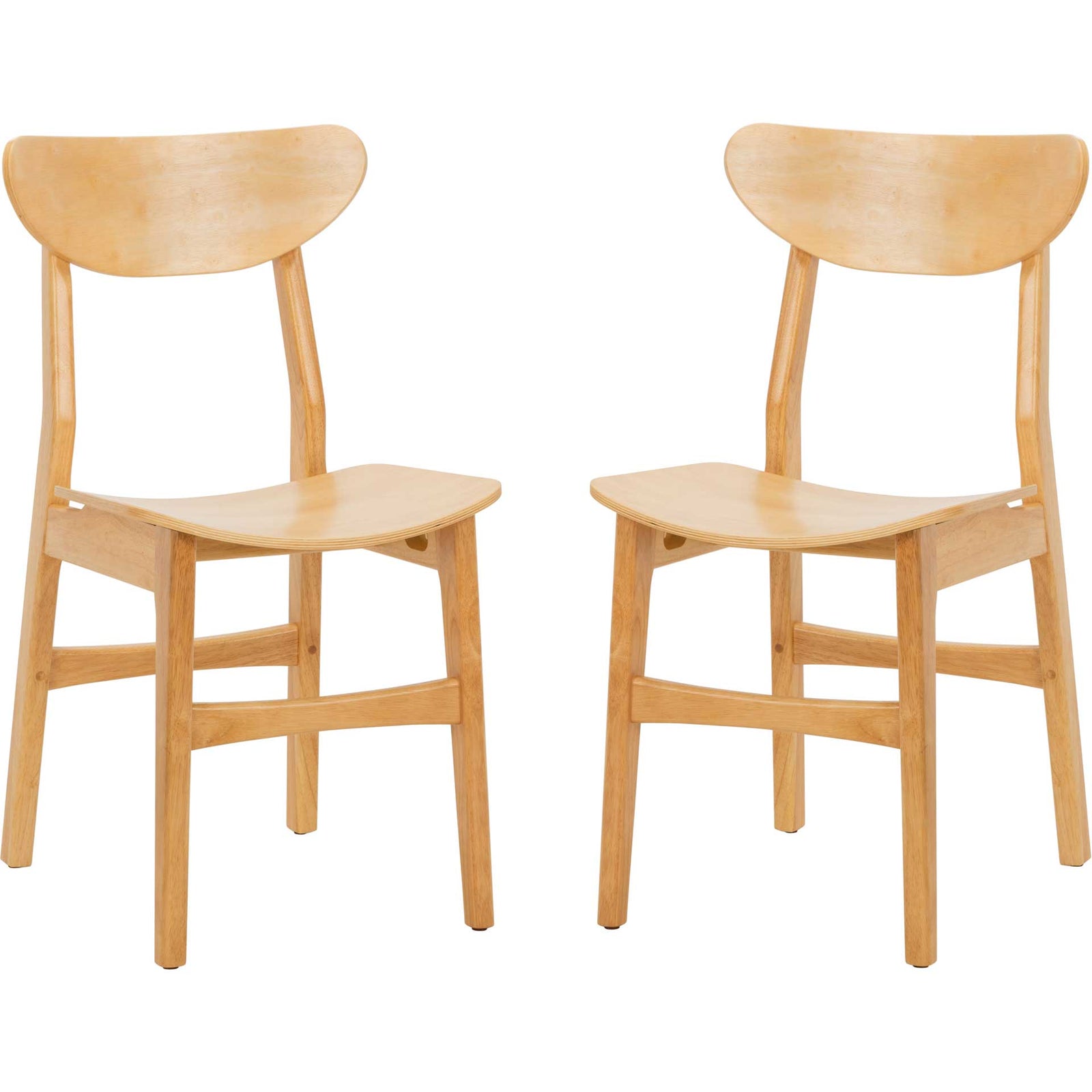 Lucas Retro Dining Chair Natural (Set of 2)