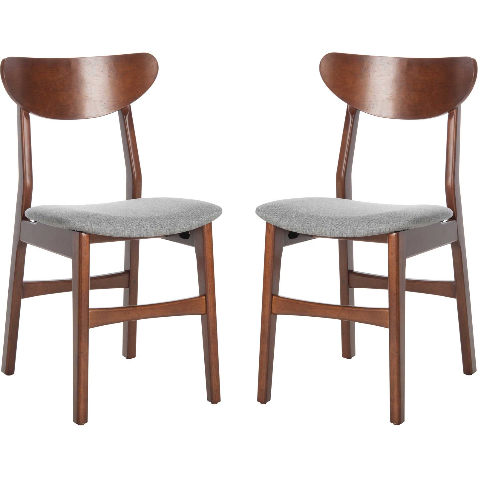 Lucas Retro Dining Chair Cherry/Gray (Set of 2)