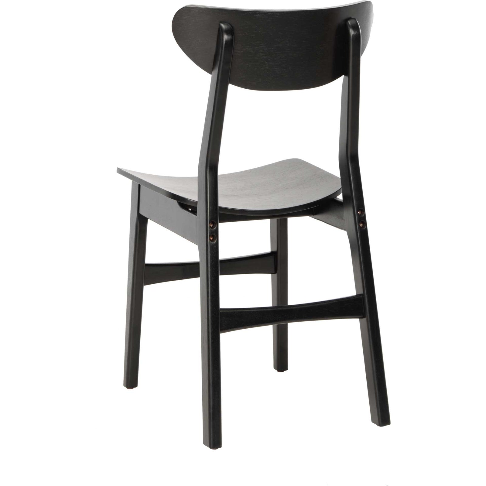 Lucas Retro Dining Chair Black (Set of 2)