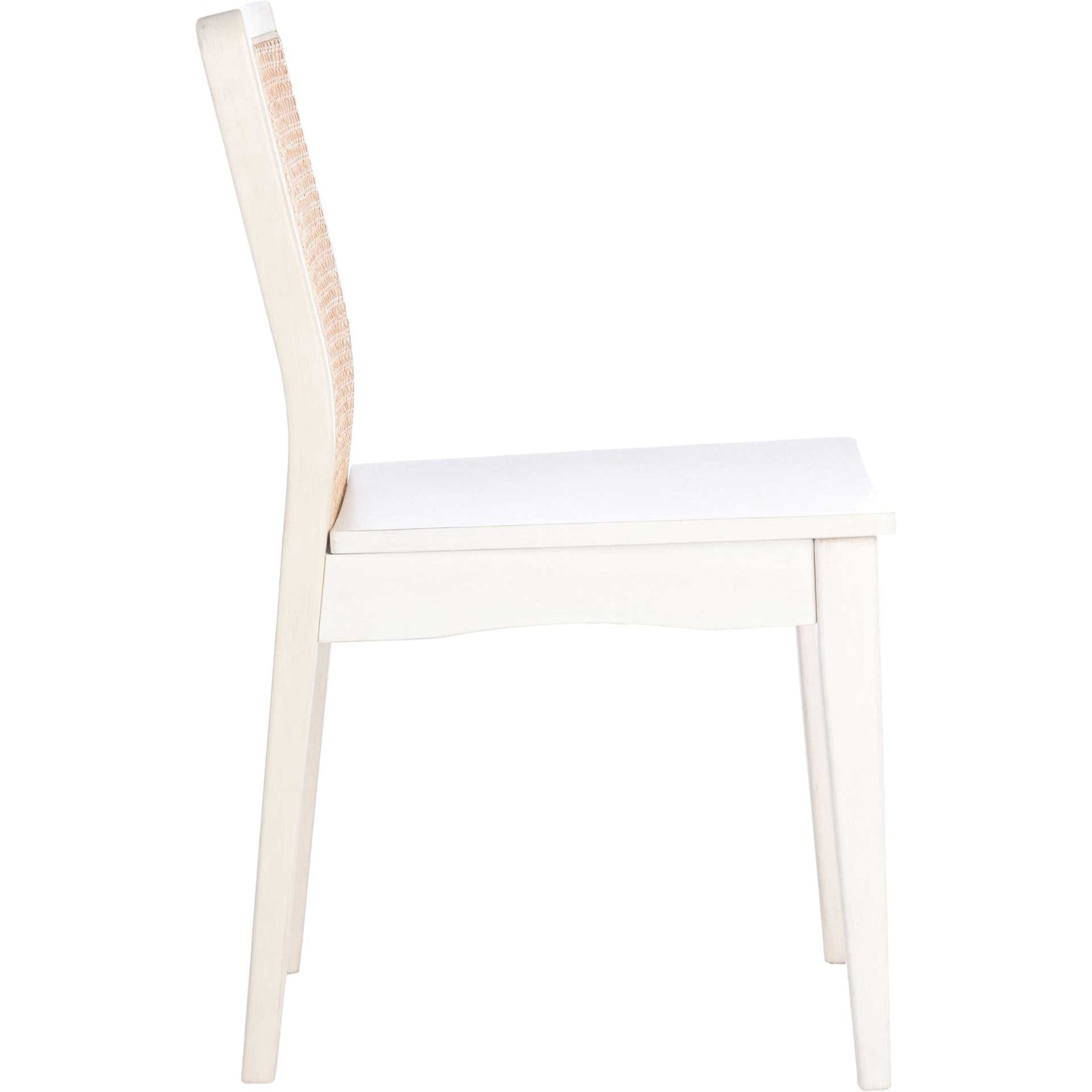 Belomy Rattan Dining Chair White/Natural (Set of 2)
