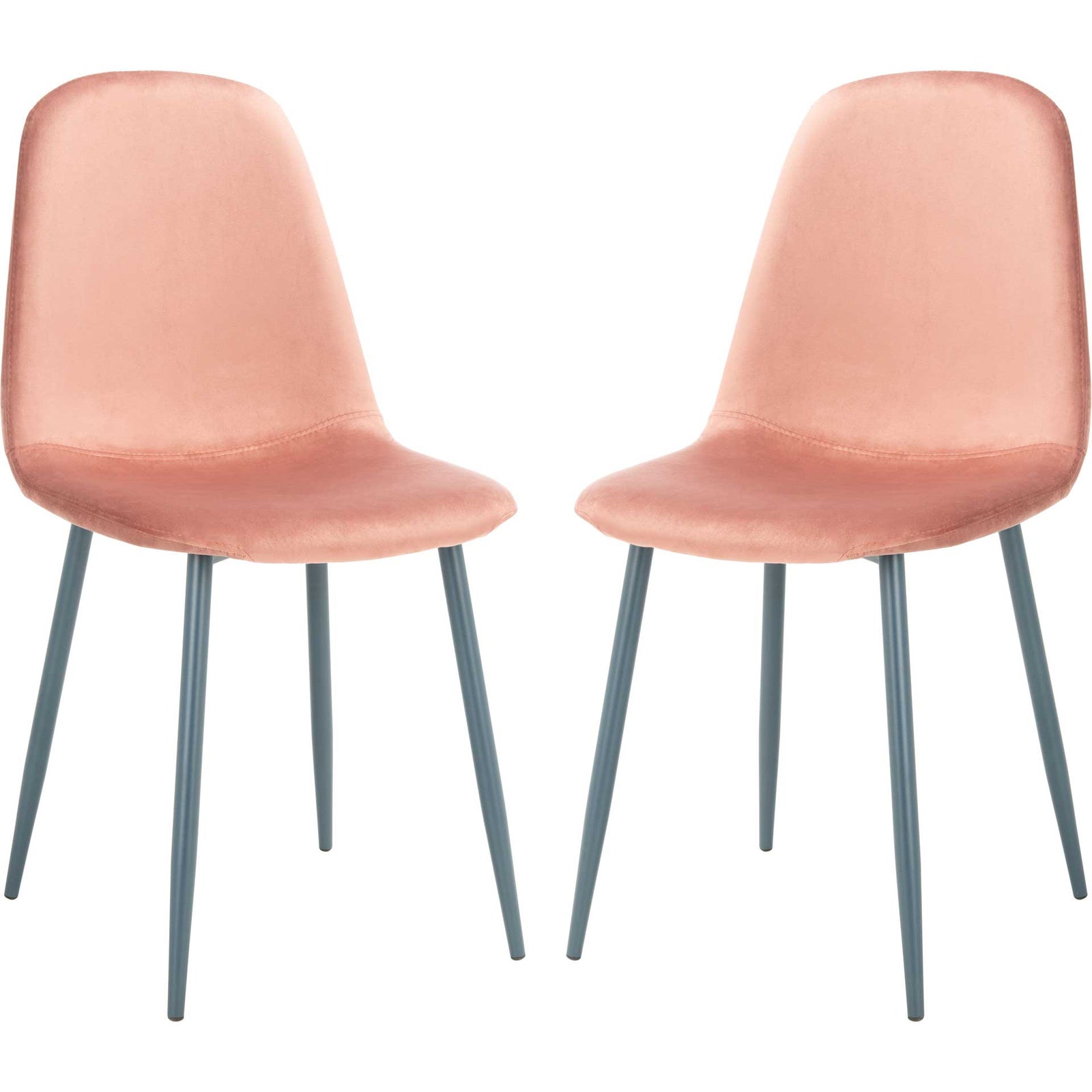 Blaize Dining Chair Pink/Dark Gray (Set of 2)