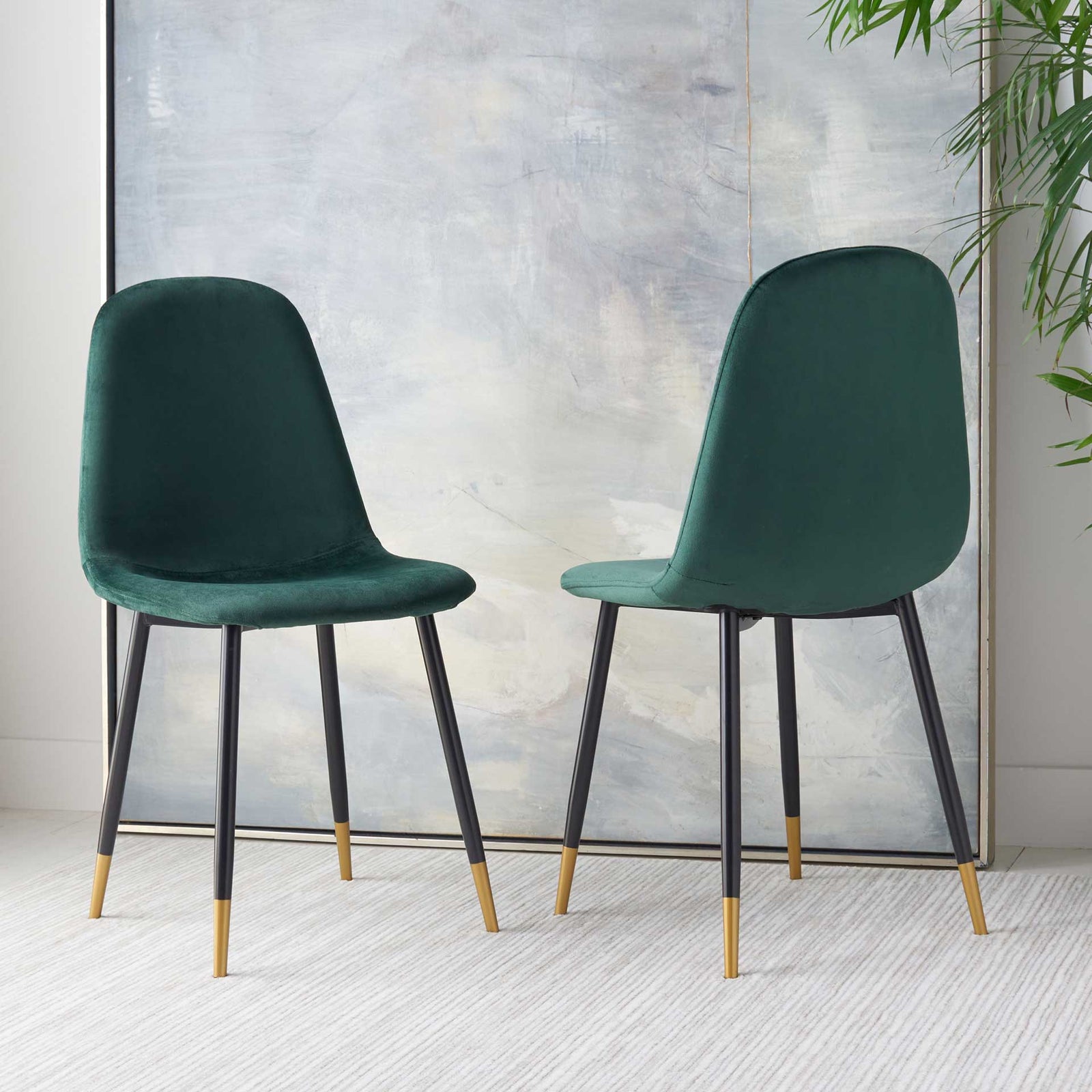 Blaize Dining Chair Green/Black (Set of 2)