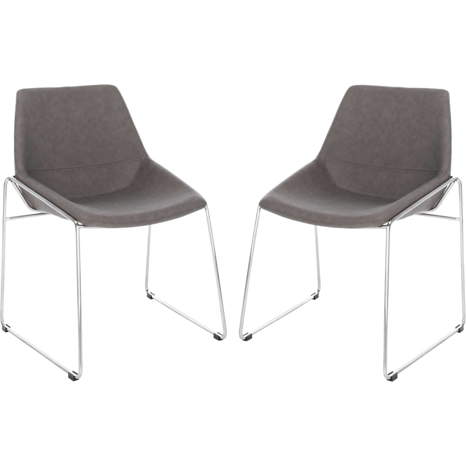 Alasdair Dining Chair Matte Ash Gray (Set of 2)