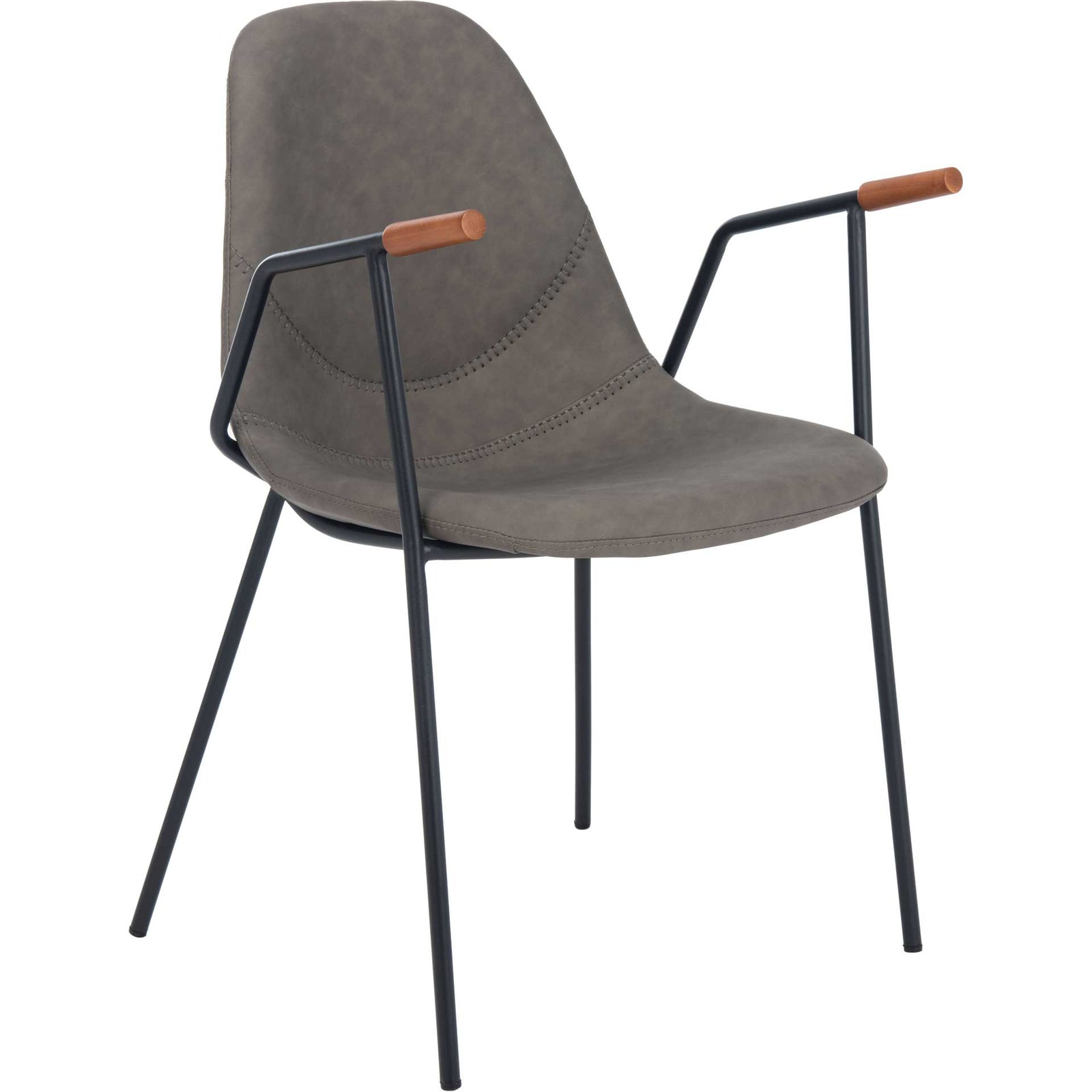 Taos Mid Century Dining Chair Ash Gray (Set of 2)