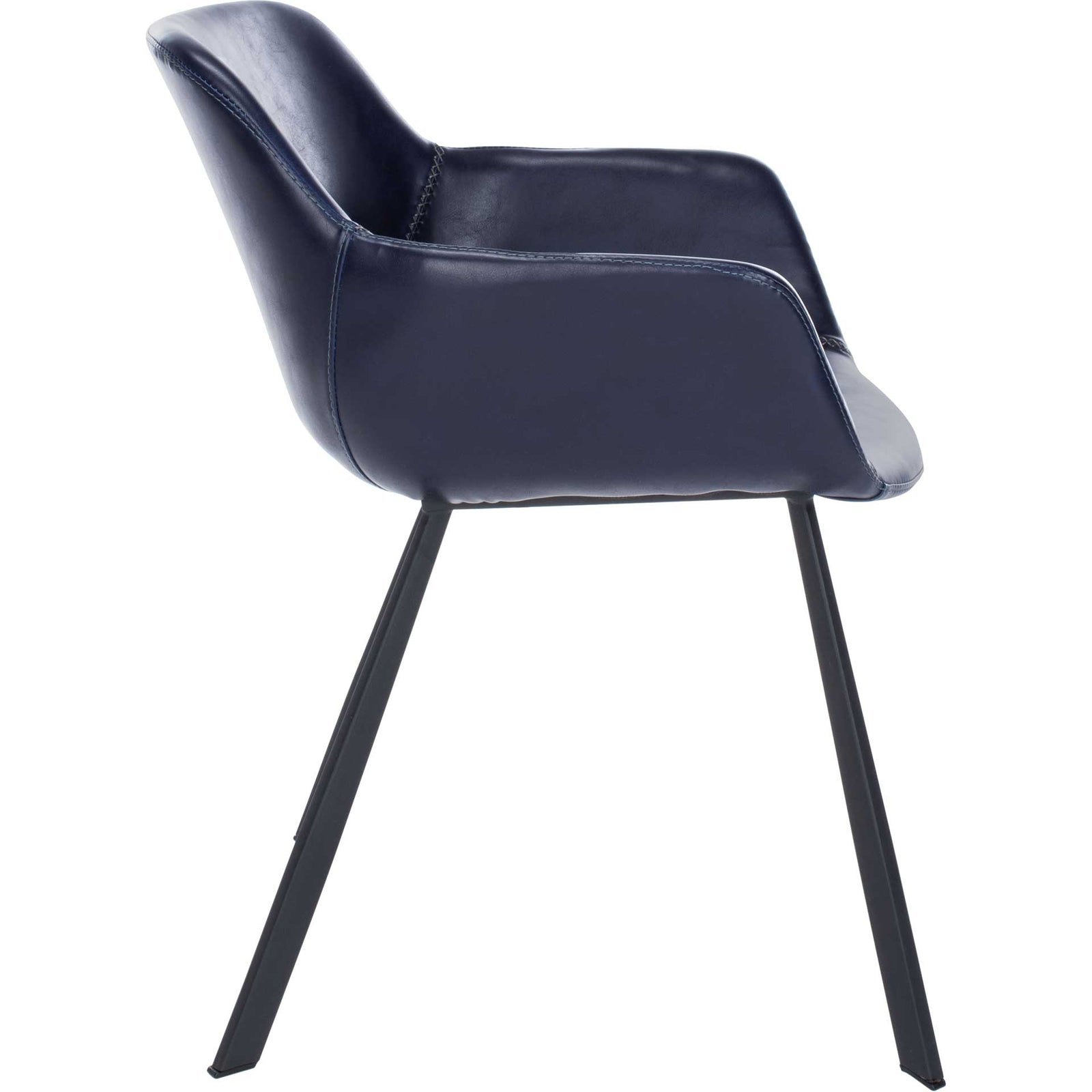 Ara Mid Century Dining Chair Midnight Blue/Black (Set of 2)