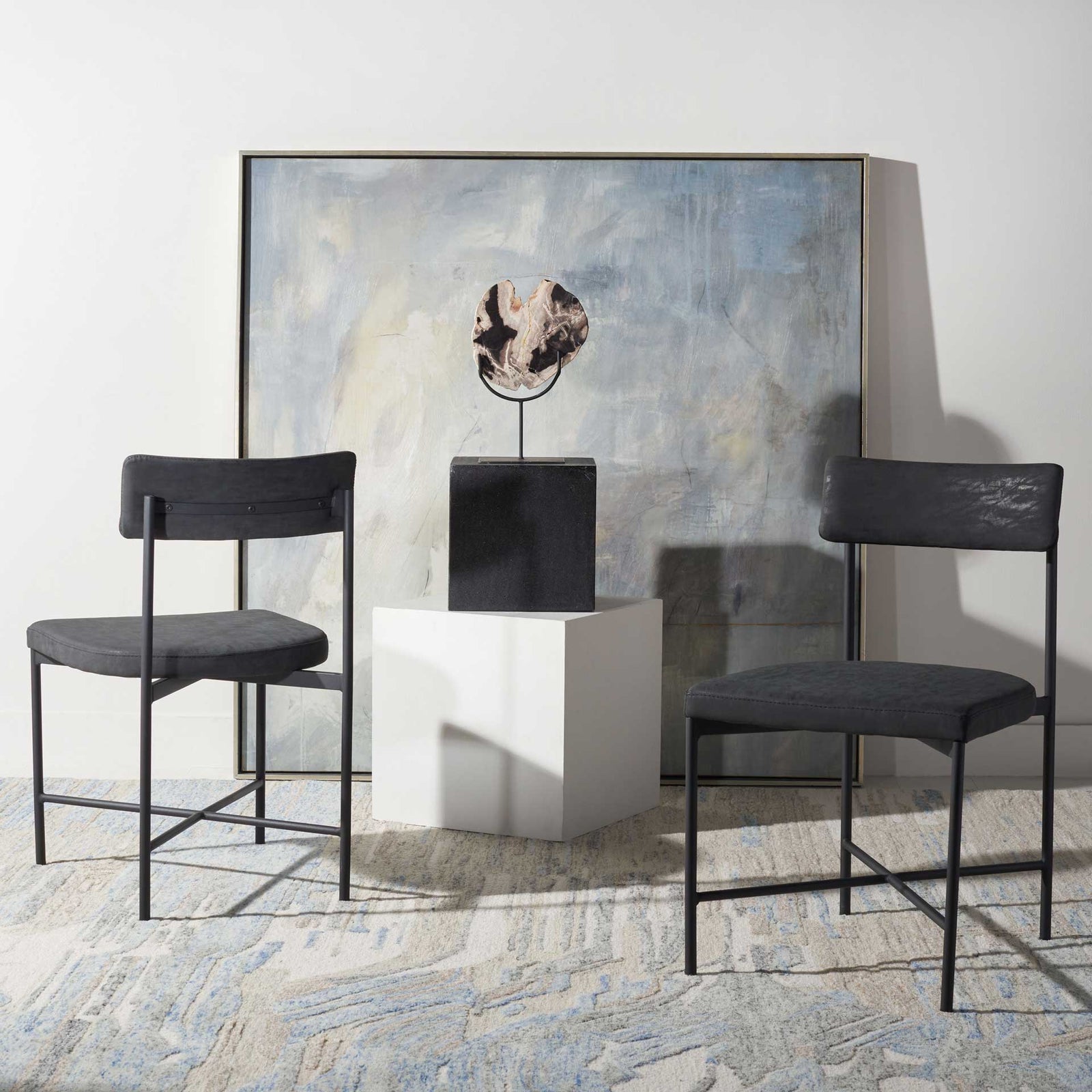 Arden Dining Chairs Black (Set of 2)