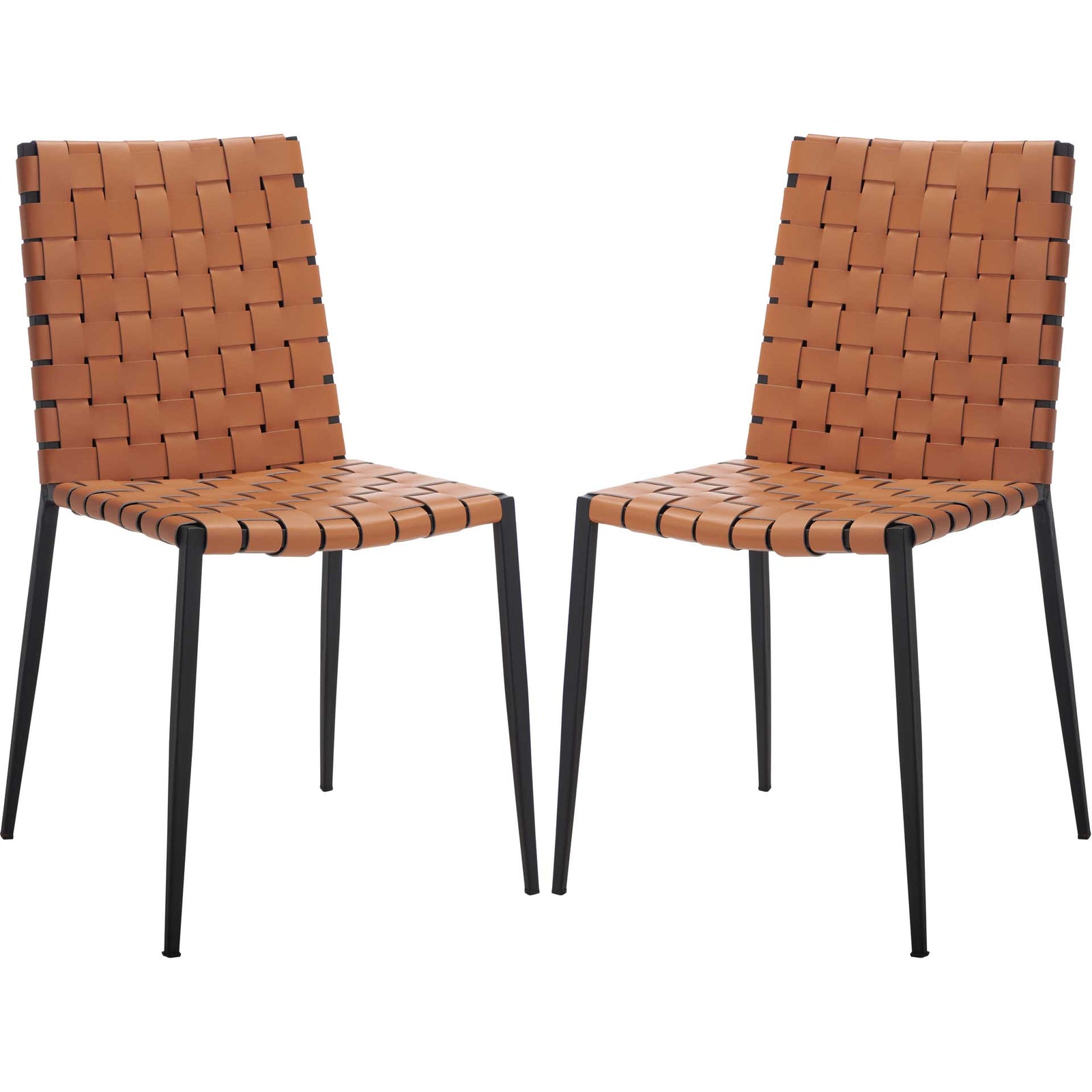 Ralen Woven Dining Chair Natural/Black (Set of 2)