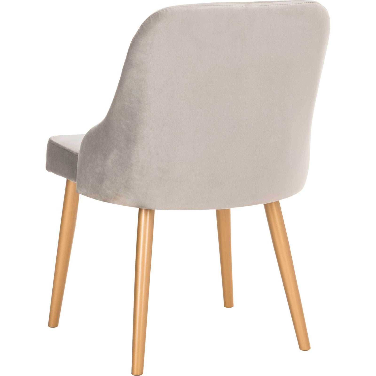 Luis Upholstered Dining Chair Gray/Gold (Set of 2)