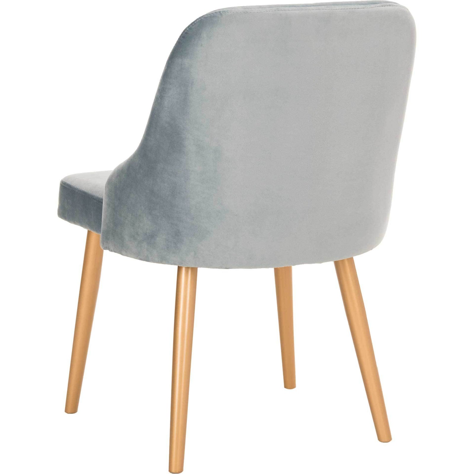 Luis Upholstered Dining Chair Slate Blue/Gold (Set of 2)